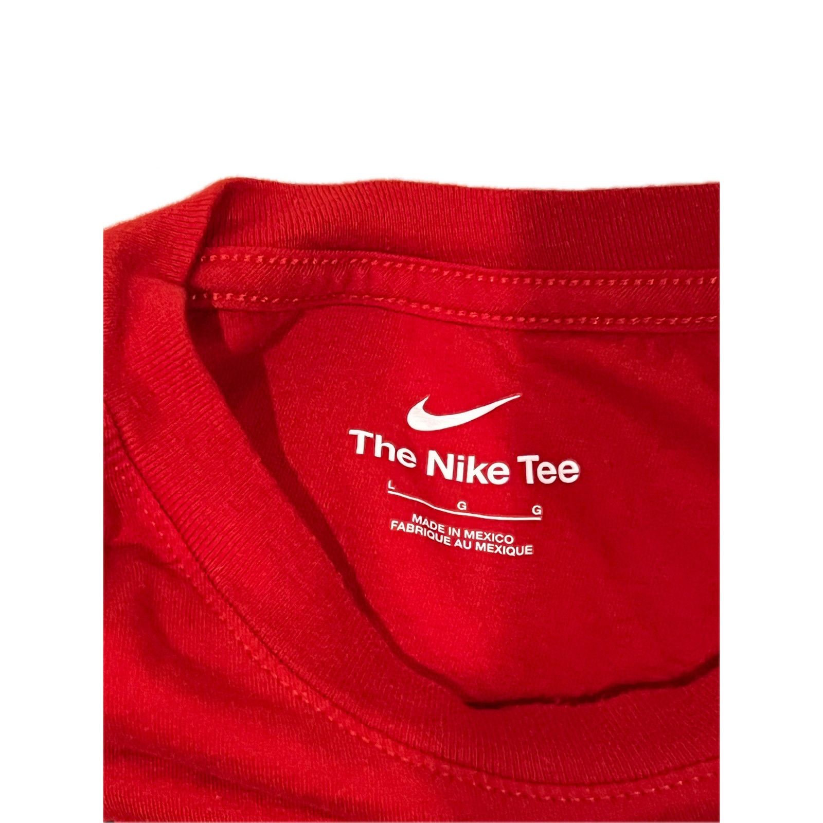 Nike The Nike Tee Red Base ball Mens L Size US L / EU 52-54 / 3 - 3 Thumbnail