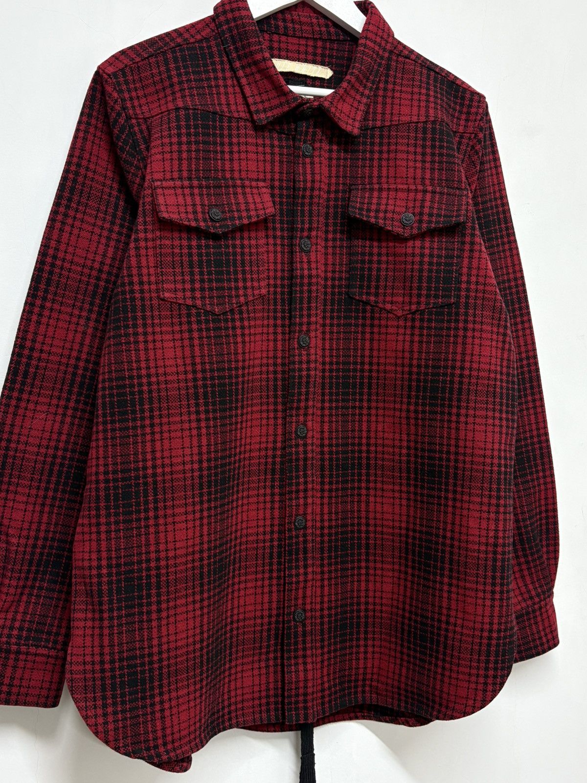 Off-White Off White Tartan Check Flannel Overshirt Jacket Button Up Size US M / EU 48-50 / 2 - 3 Thumbnail