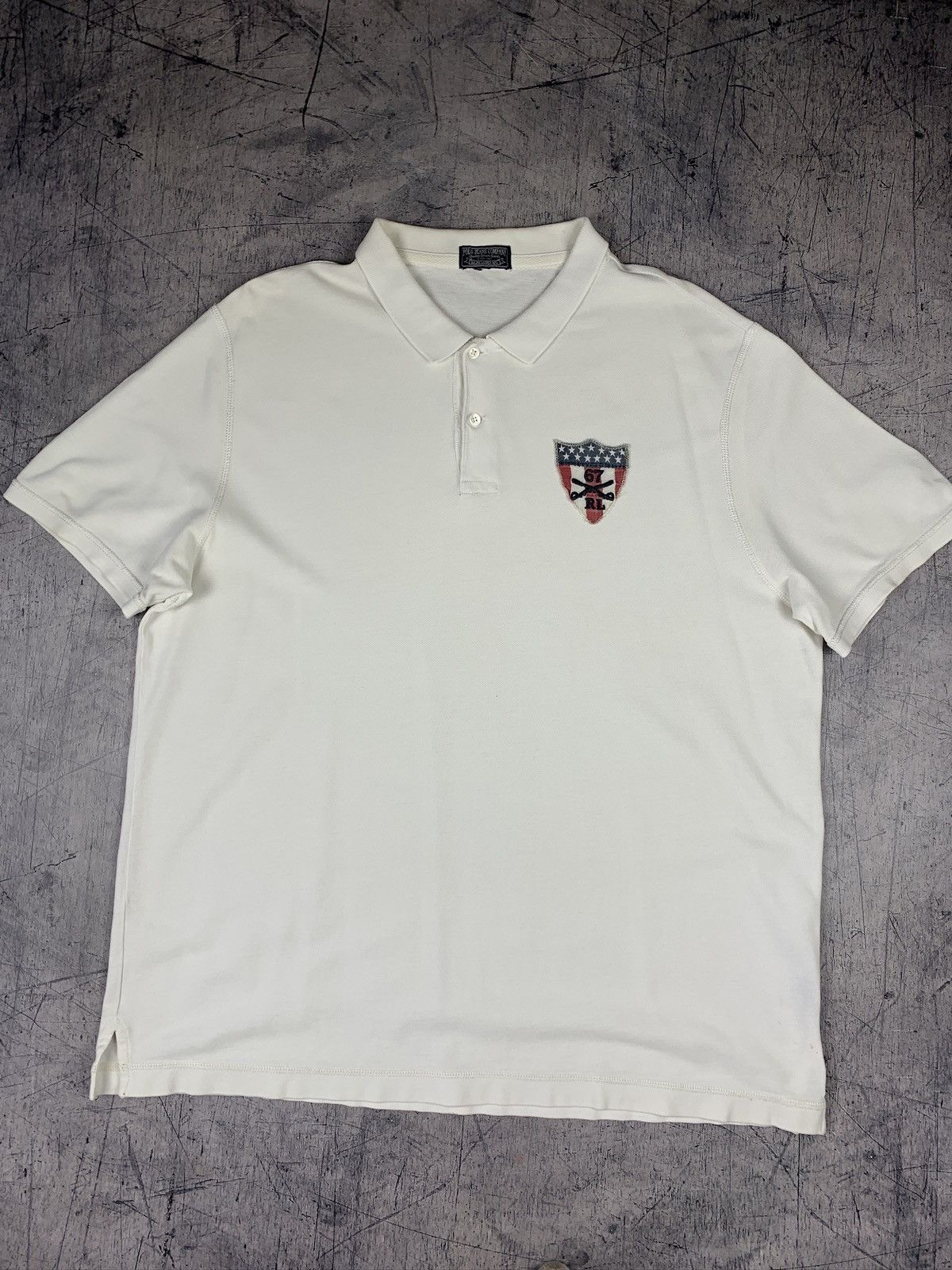 Polo Ralph Lauren Vintage Polo Ralph Lauren USA Polo Shirt Y2K Designer White Size US XXL / EU 58 / 5 - 6 Thumbnail