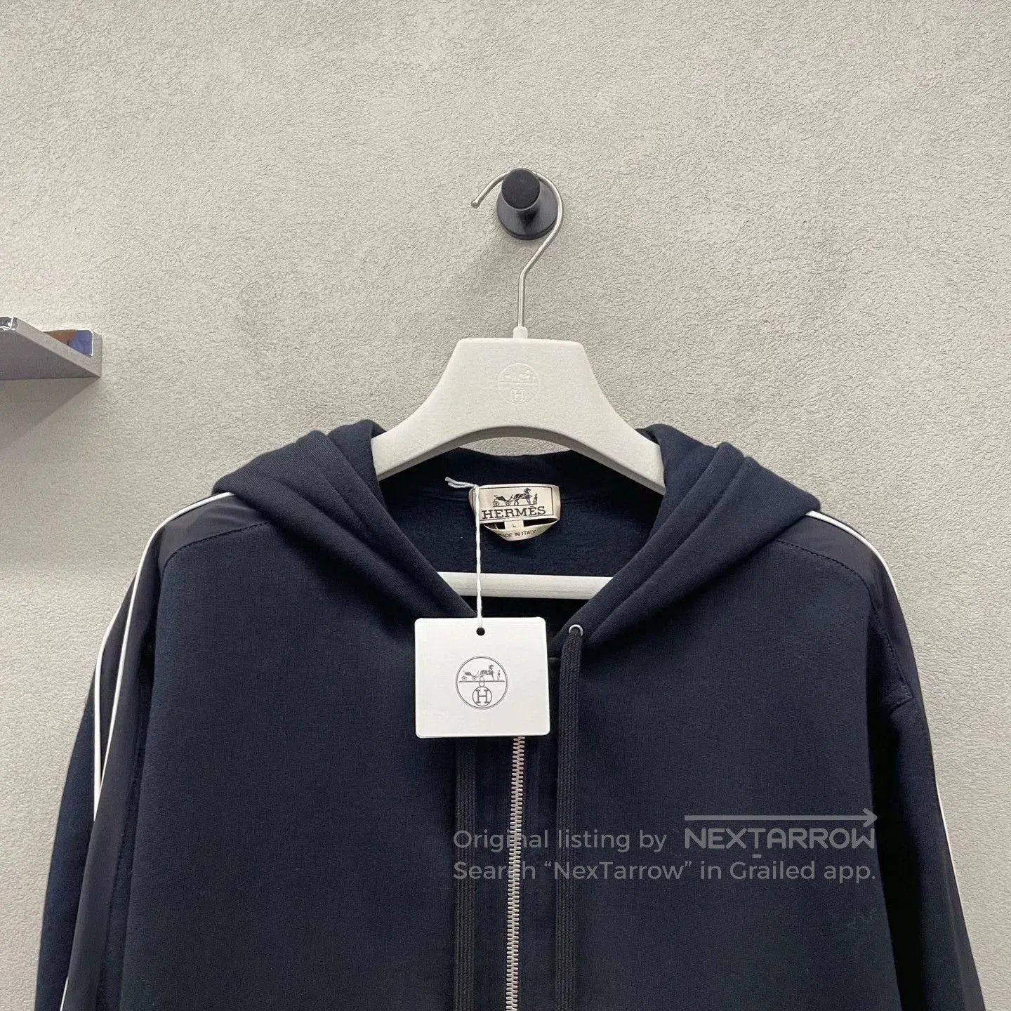 Hermes Hermes Hooded Black Coat Size L. Size US L / EU 52-54 / 3 - 4 Thumbnail