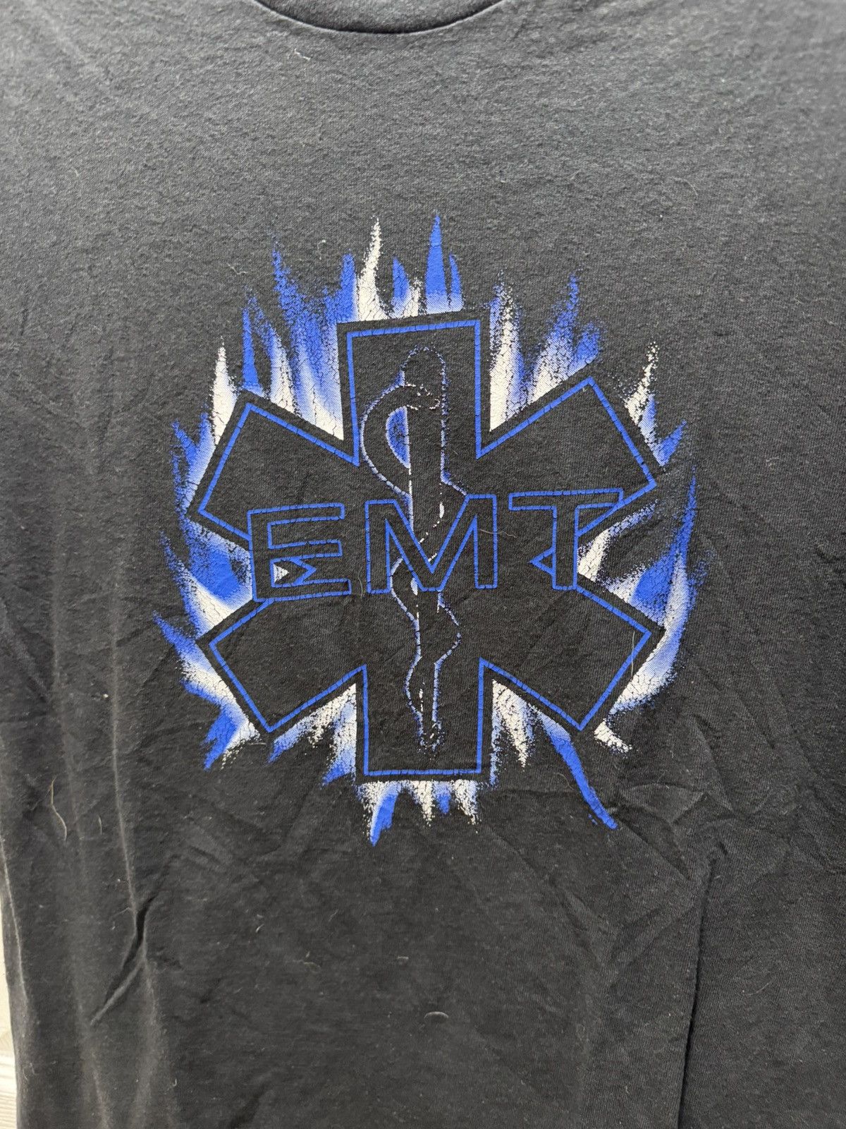 Vintage Pro Delta Weight 90s Vintage EMT Emergency Snake Logo Shirt Size US M / EU 48-50 / 2 - 2 Thumbnail