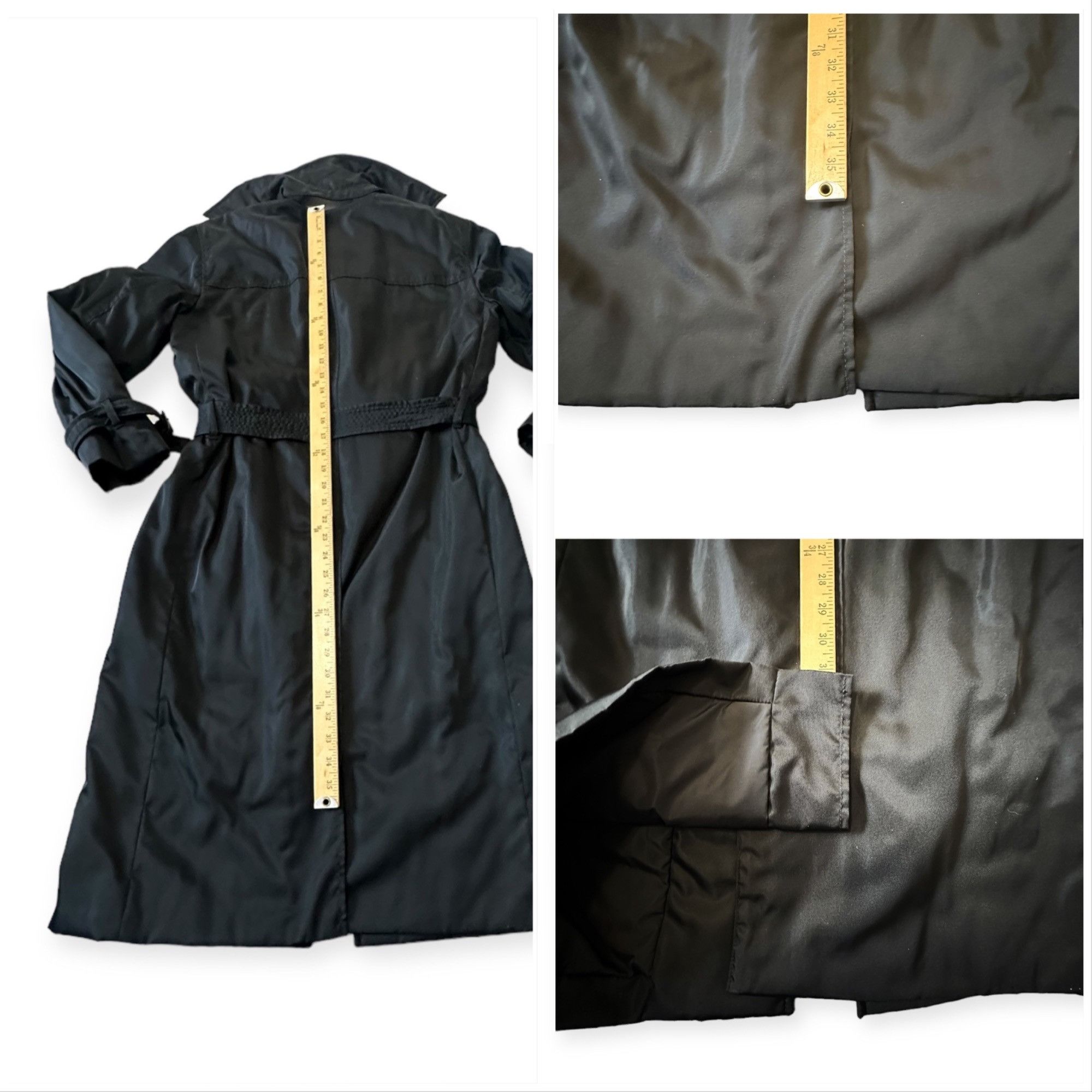 Prada Prada Black Nylon Single-breasted Trench Coat, 46 Italy Size L / US 10 / IT 46 - 14 Thumbnail