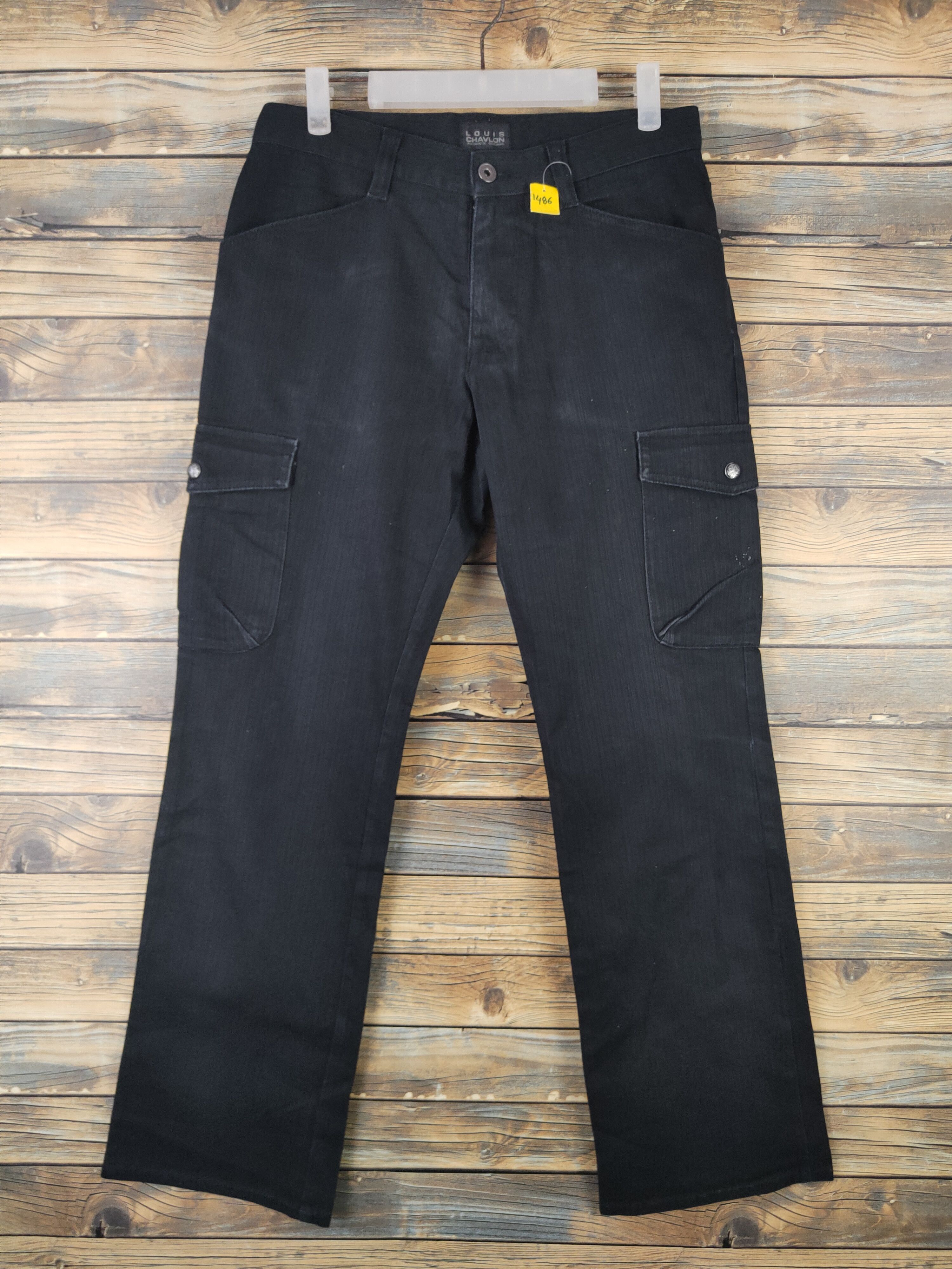 DL Louis Chavlon Black Multipocket Cargo Pants #1486