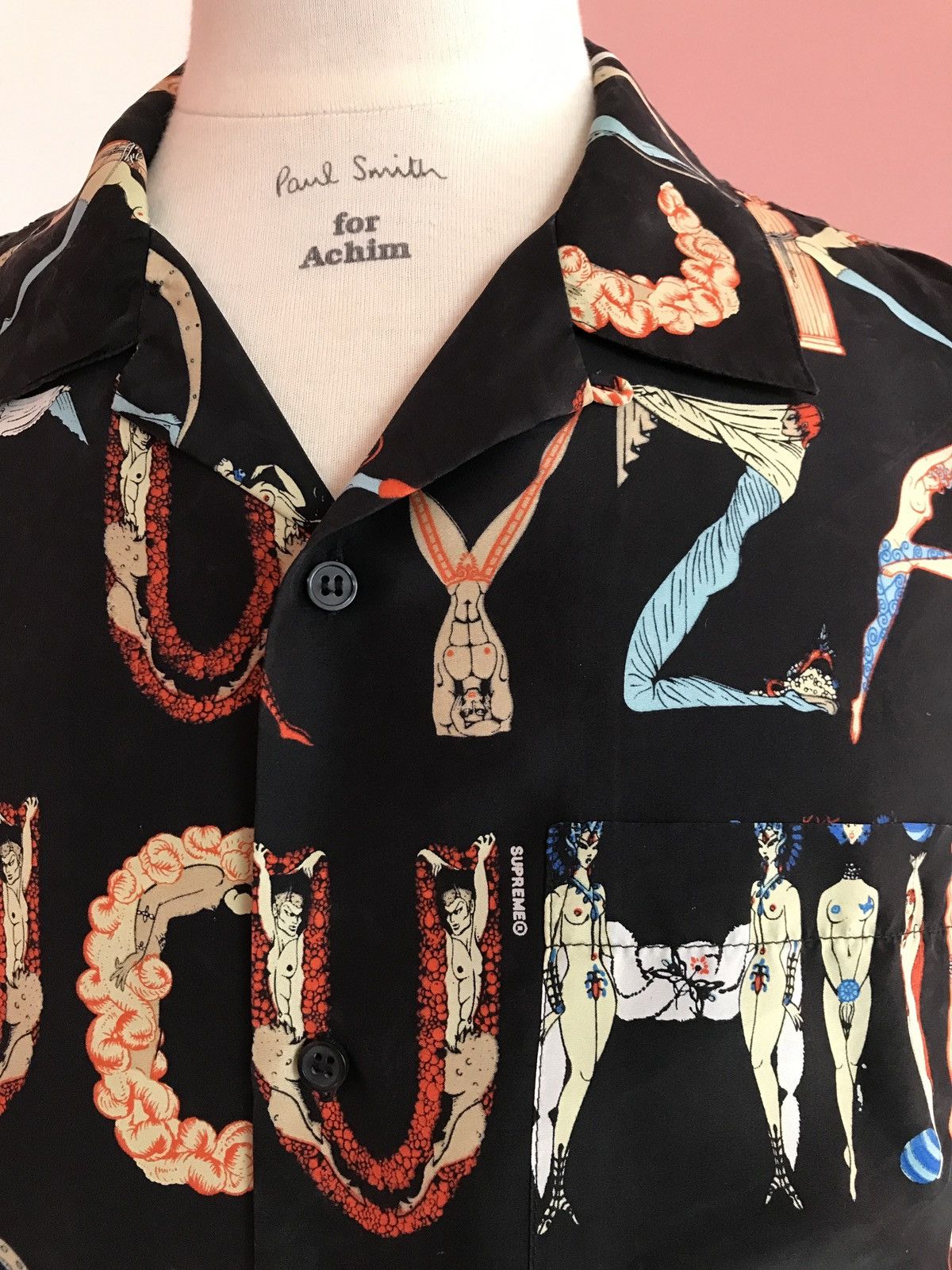 Supreme SS18 Supreme x Erté Art Déco Alphabet Silk Camp Collar Shirt Size US L / EU 52-54 / 3 - 2 Thumbnail