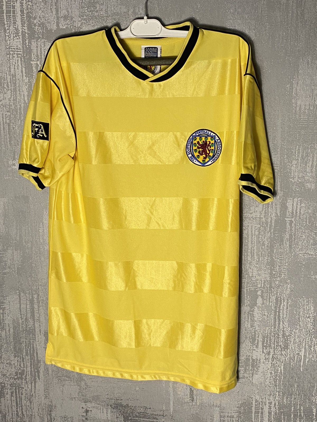 Vintage 80s Vintage Scotland Soccer Jersey Score Draw Football Size US M / EU 48-50 / 2 - 1 Thumbnail