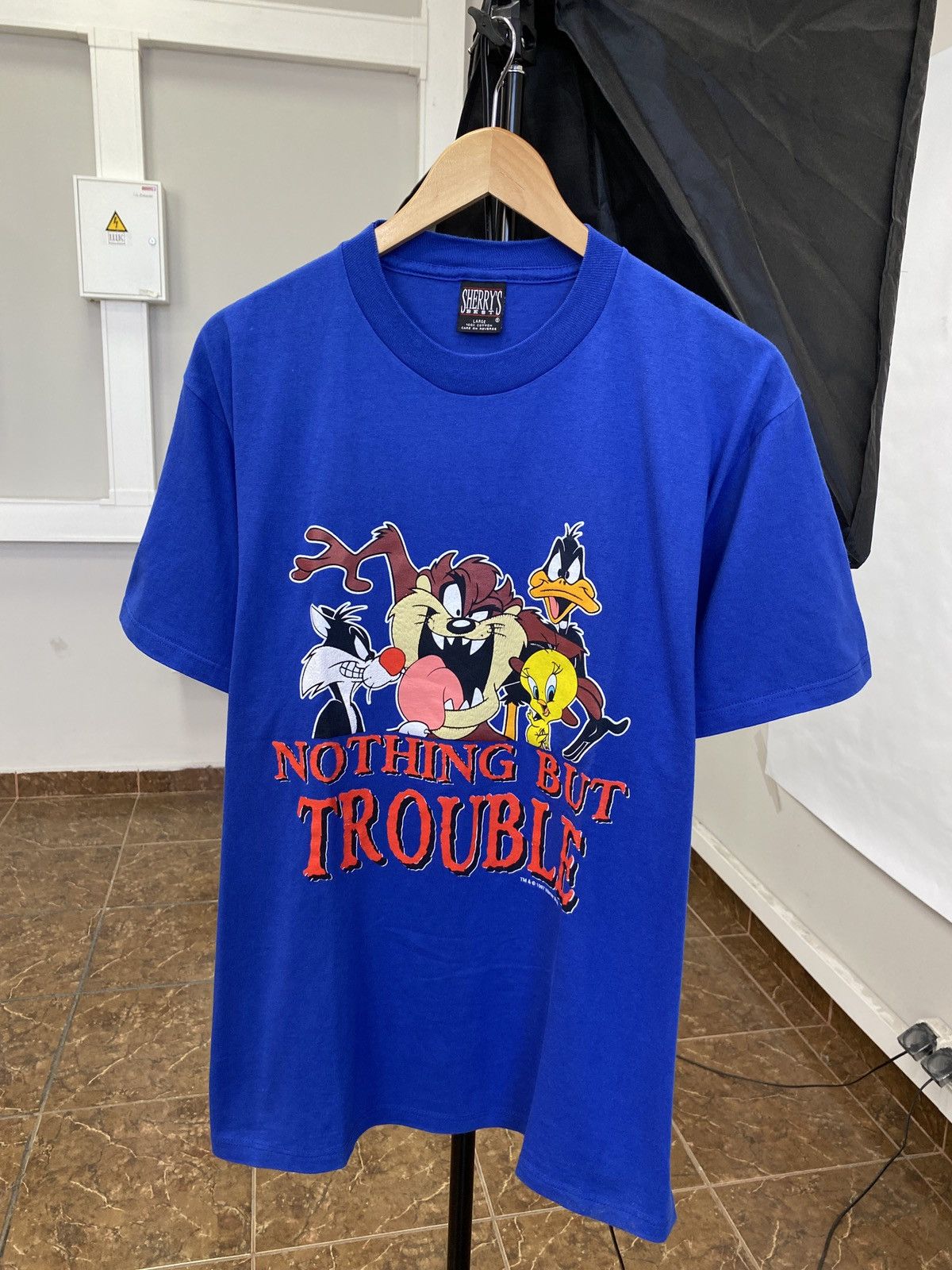 🇺🇸Vintage 1997 Taz Sylvester Tweety Daffy Warner Bros T-Shirt