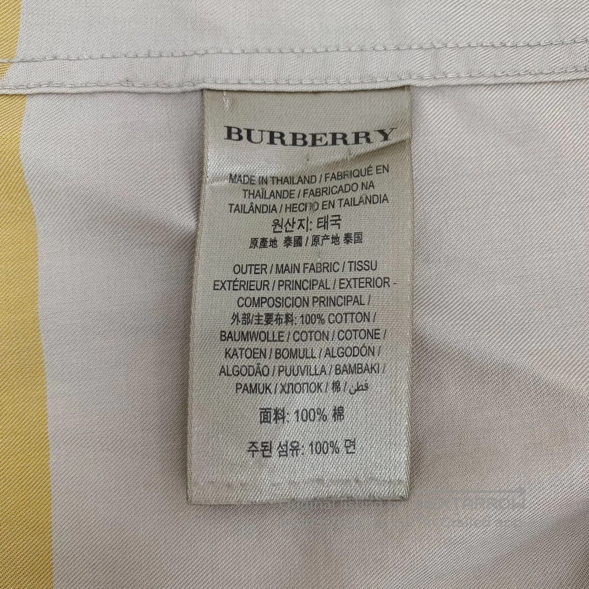Burberry Burberry Contrast color classic check design cotton lapel Size US L / EU 52-54 / 3 - 6 Thumbnail
