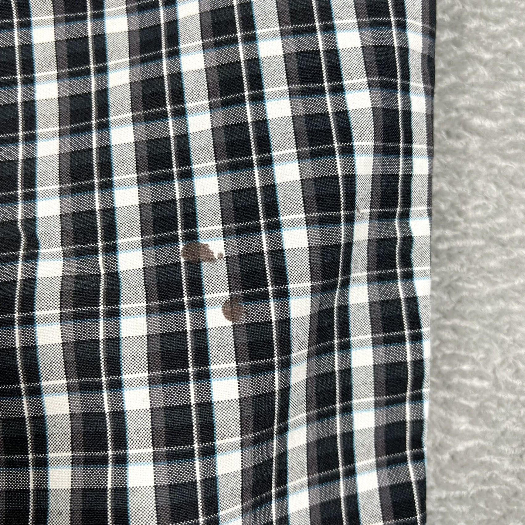 Hurley Hurley Shorts Men's 33 Black White Checkered Plaid Chino Flat Front - SEE PHOTOS Size US 33 - 2 Thumbnail