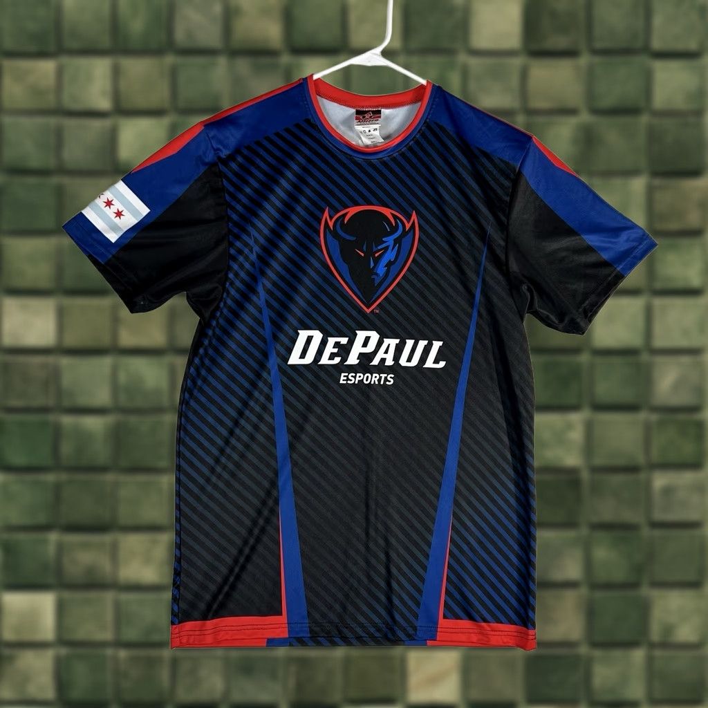Vintage DePaul University Soccer Jersey Shirt Men's Small Collegiate NCAA Blue Demon Tee Size US S / EU 44-46 / 1 - 1 Thumbnail