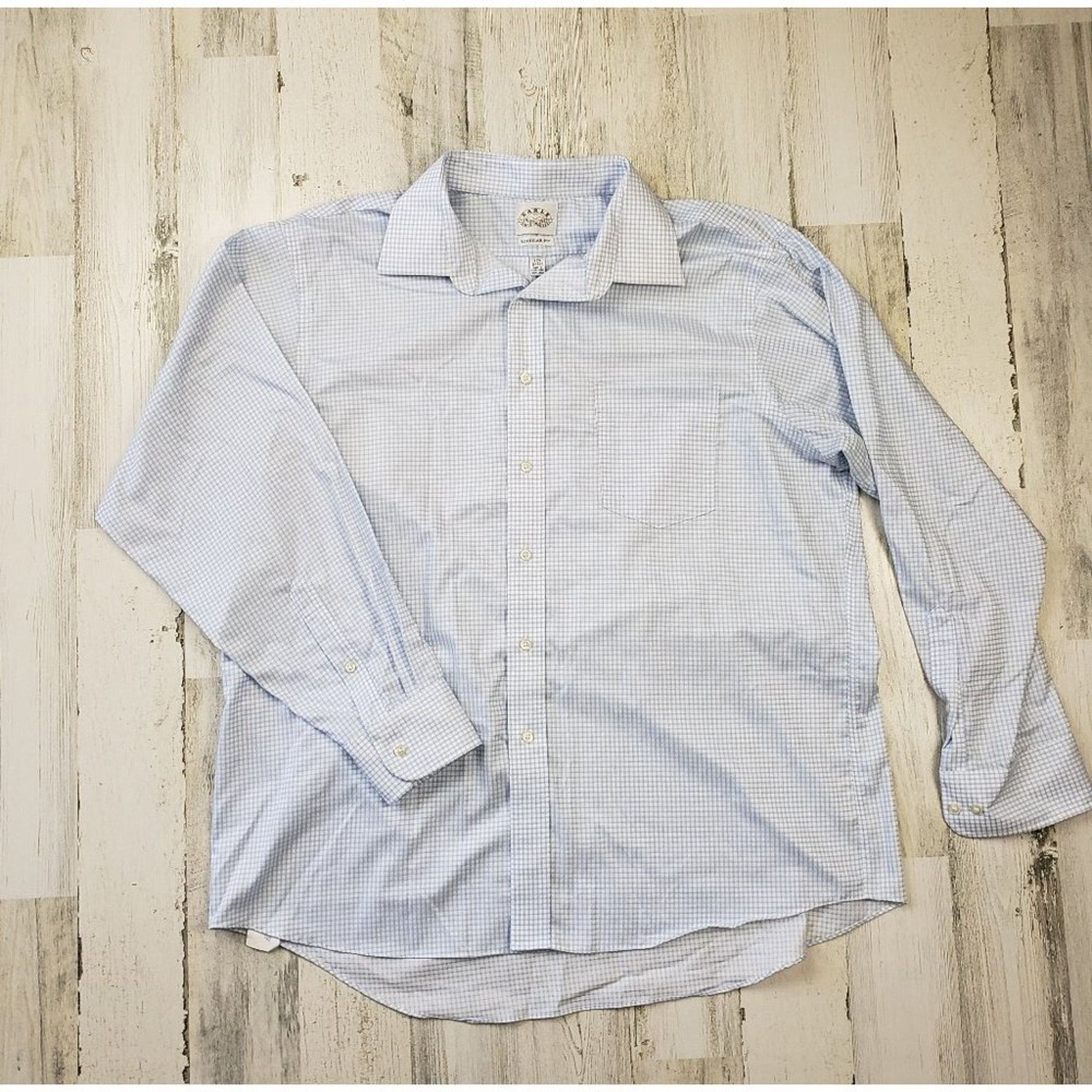 Other EAGLE Blue Windowpane Plaid Button Down Shirt 17.5 34/35 Size US XL / EU 56 / 4 - 1 Thumbnail