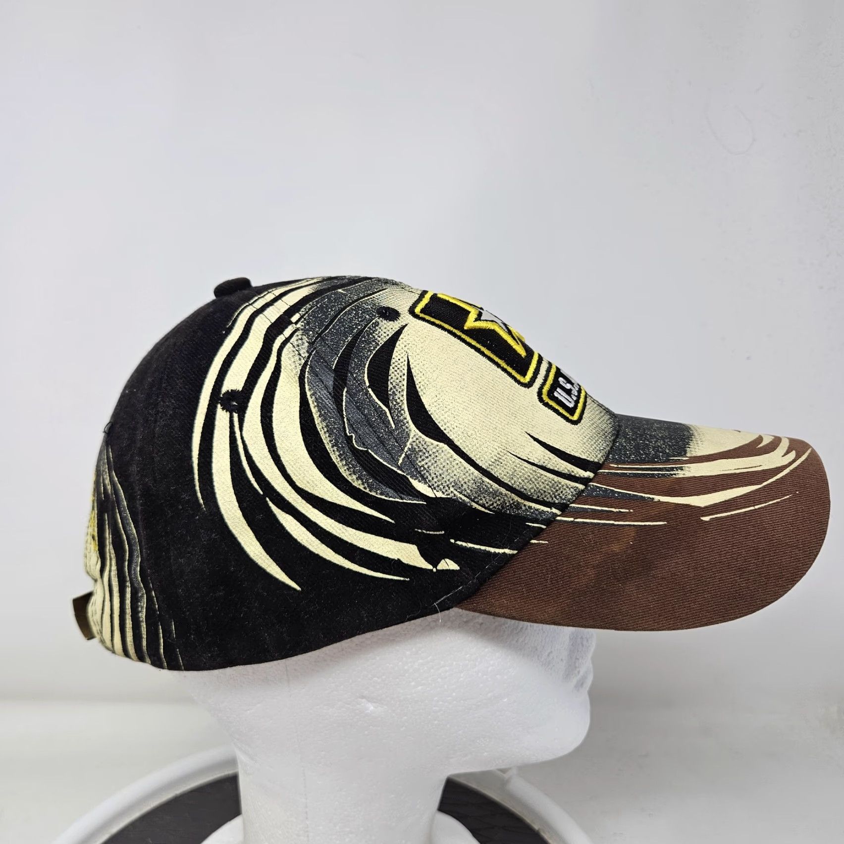 Vintage US Army Hat Cap Strap Back Camouflage Embroidered Patch Mens One Size Military Size ONE SIZE - 3 Thumbnail