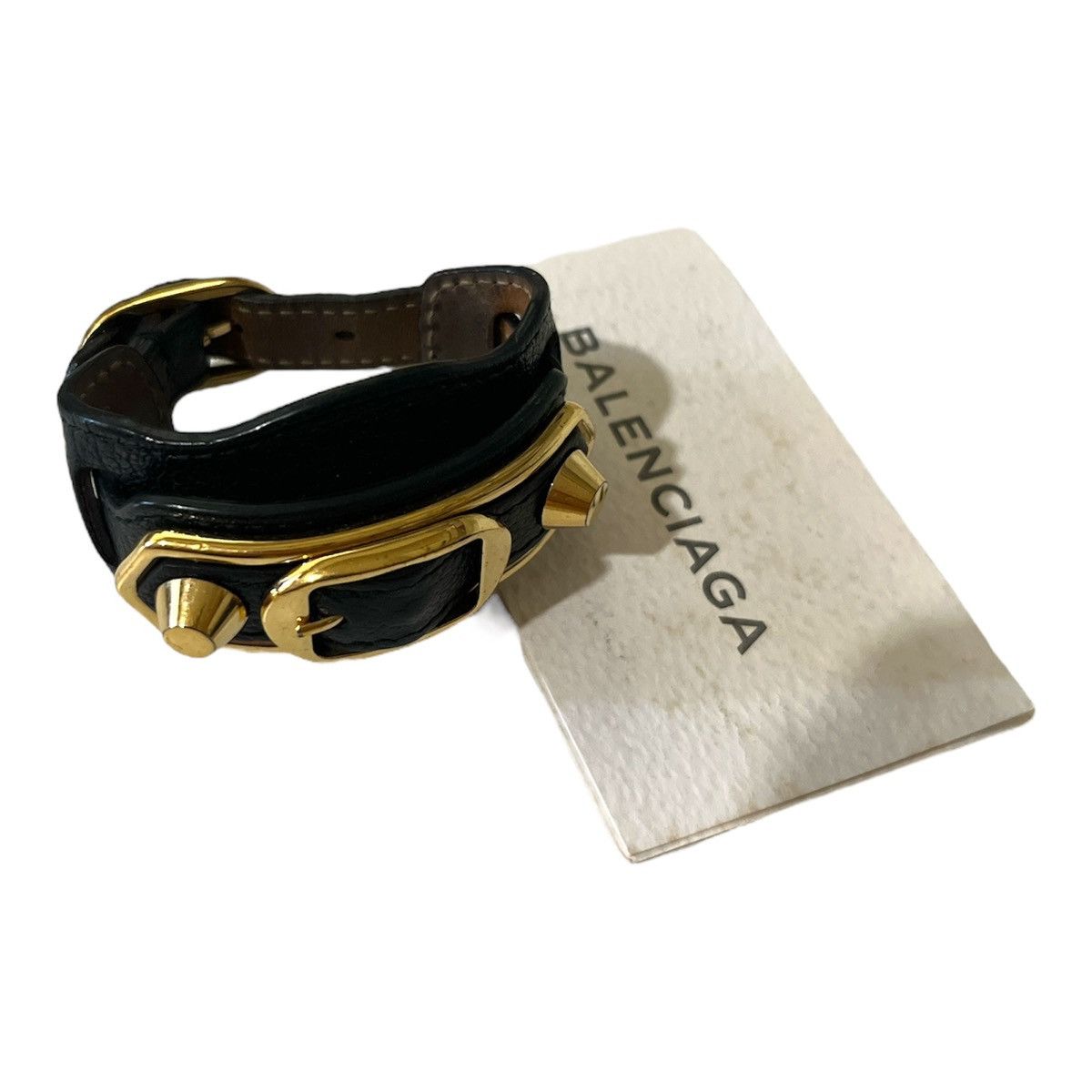 Balenciaga × Vintage Rare authentic Balenciaga leather strap bracelet Size ONE SIZE - 1 Thumbnail