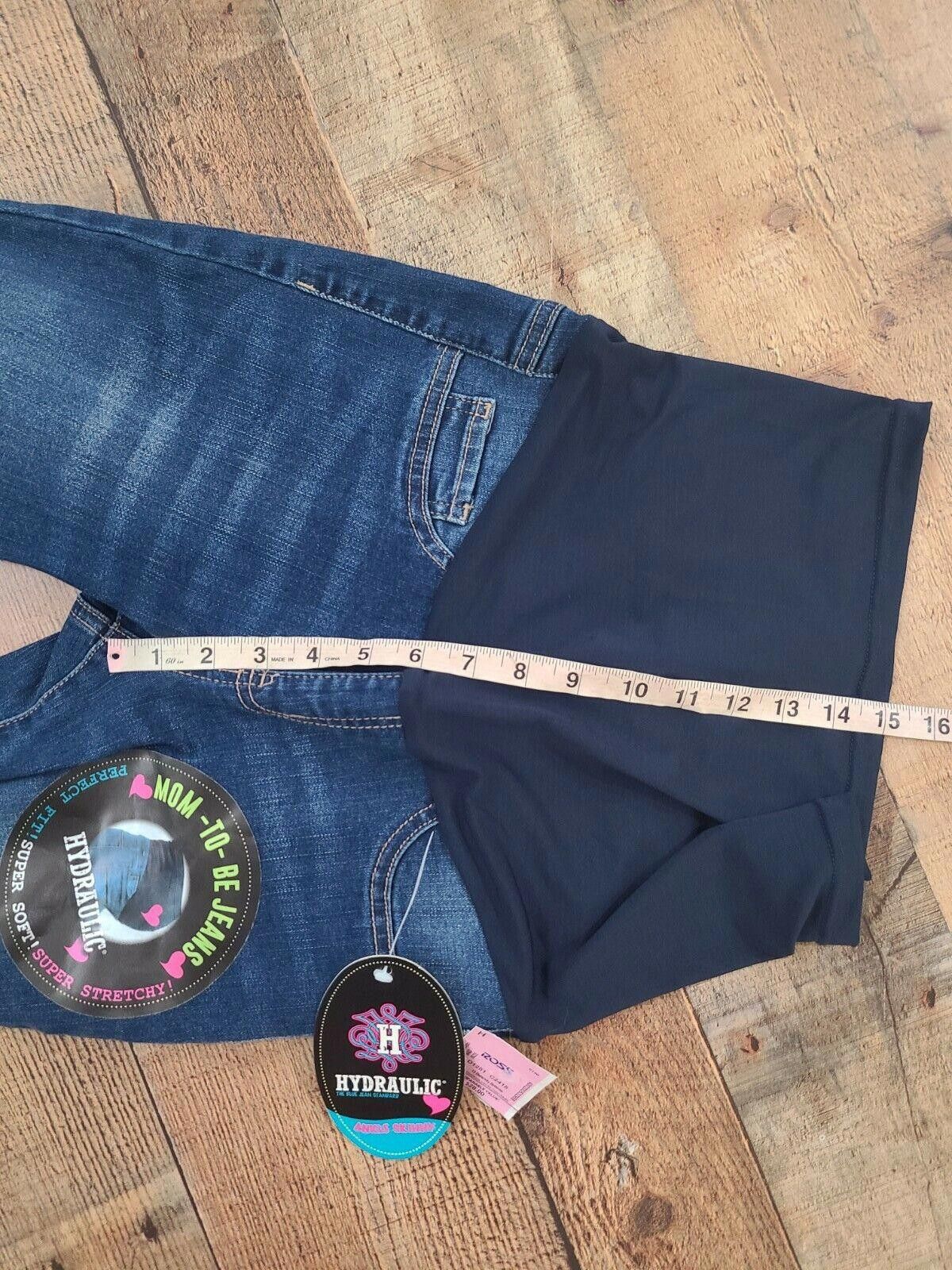 Designer Hydraulic Maternity Jeans Small Ankle Skinny NWT Stretch Size 28" / US 6 / IT 42 - 6 Thumbnail