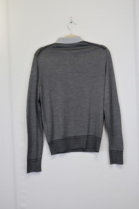 Tom Ford o1rshd1 Q: 2 / Long Sleeve Polo Shirt in Grey Size US S / EU 44-46 / 1 - 9 Thumbnail