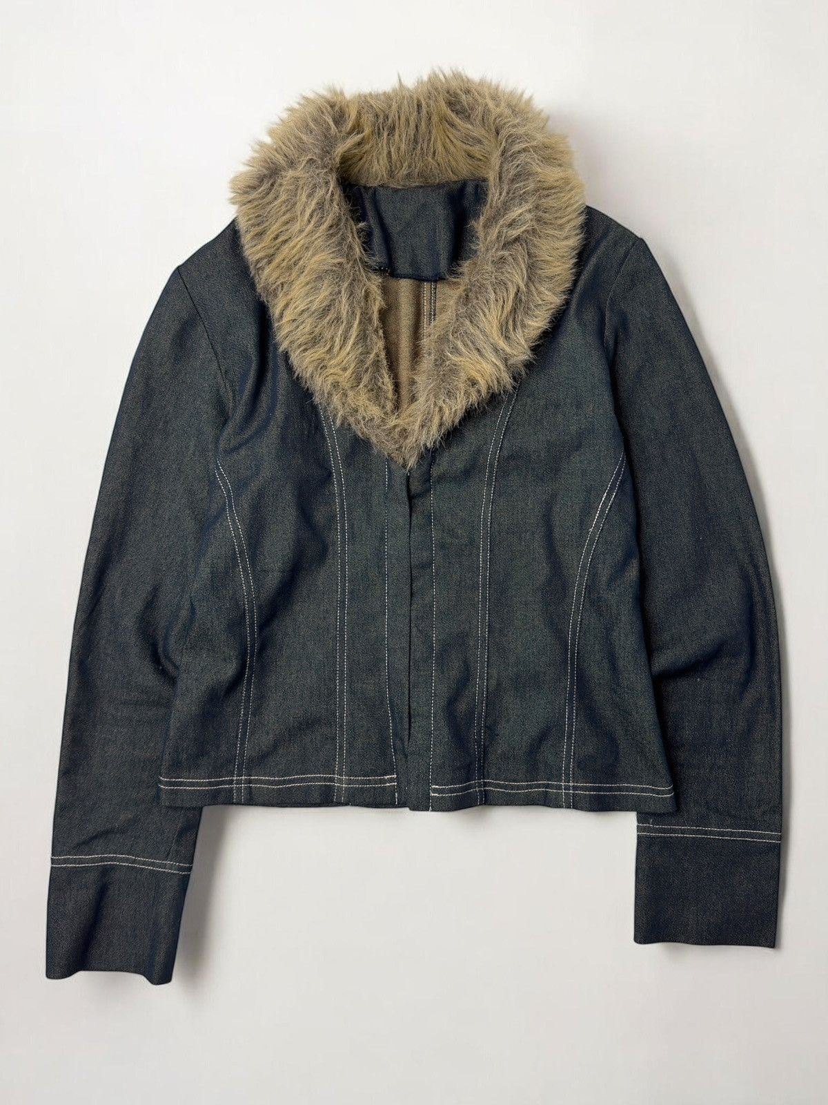 Vintage Vintage avant garde fur blazer swag y2k if6was9 l.g.b. sk8 Size M / US 6-8 / IT 42-44 - 1 Thumbnail
