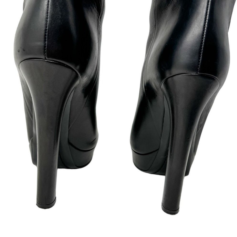Gucci Gucci Josephine Black Horsebit Knee High Boots size 38.5 Size US 8.5 / IT 38.5 - 11 Thumbnail