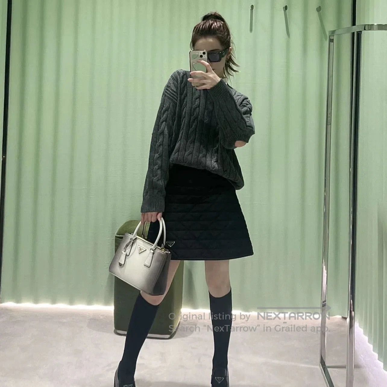 Prada prada grey cable knit cashmere sweater. Size US S / EU 44-46 / 1 - 7 Thumbnail
