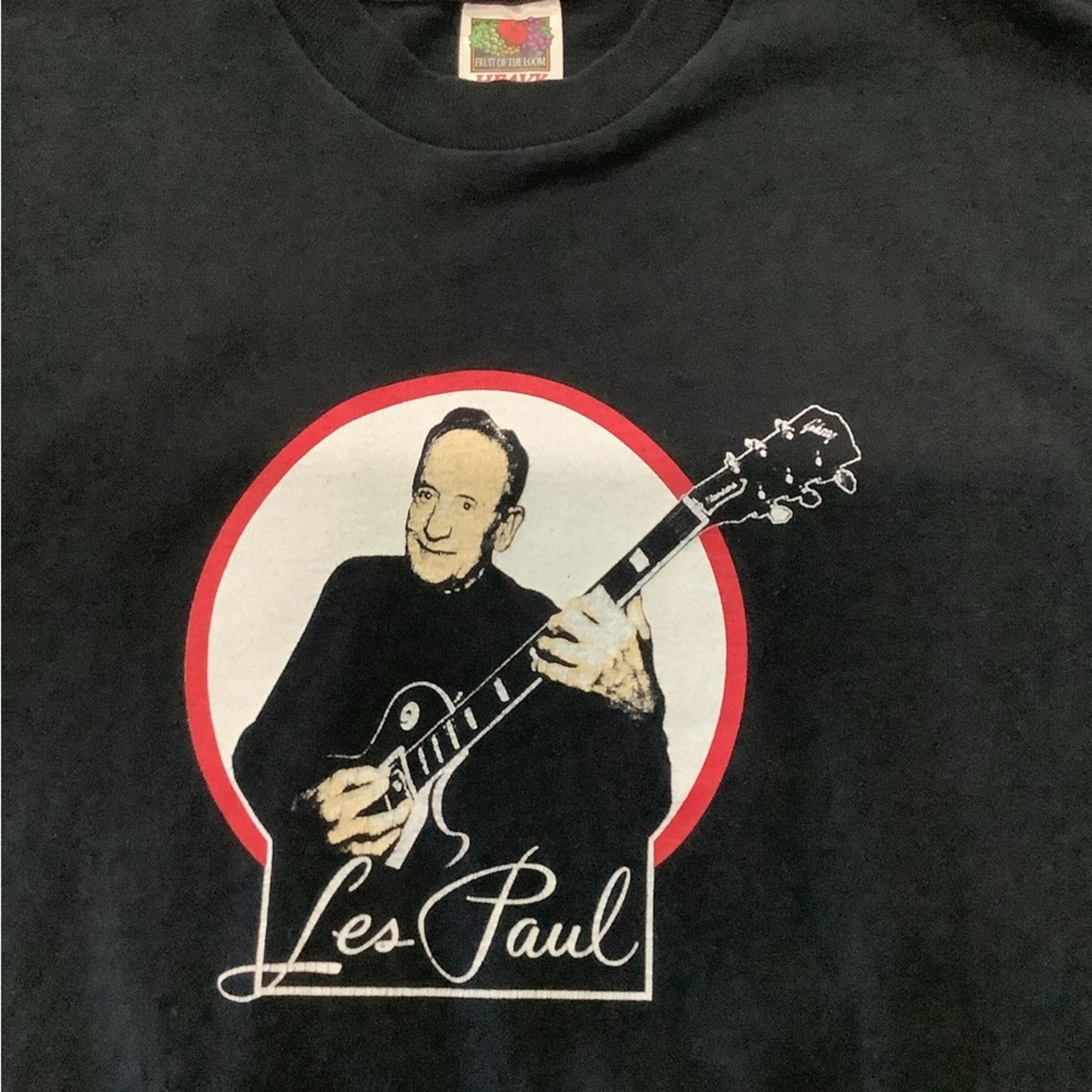 Fruit Of The Loom Les Paul w/ guitar image T-shirt Size US L / EU 52-54 / 3 - 2 Thumbnail