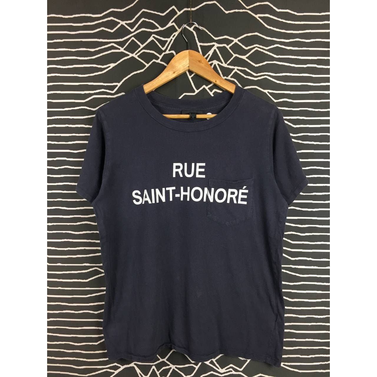 J.Crew × Vintage J.Crew Rue Saint-Honoré Spell Out Pocket Tee Size M Size US M / EU 48-50 / 2 - 1 Thumbnail