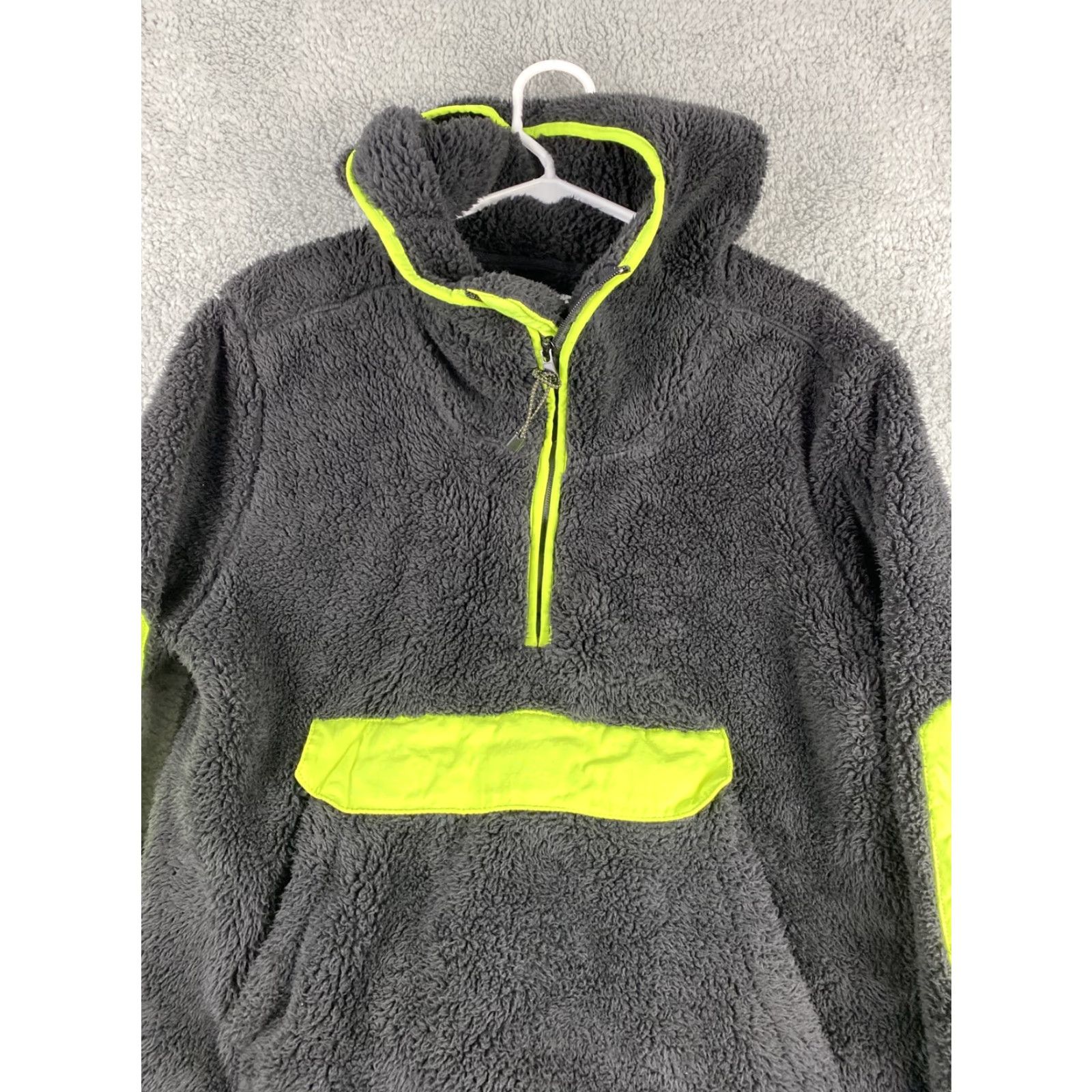 Pacsun VINTAGE Pacsun Hoodie Pullover Jacket Mens Small Black Sherpa Long Sleeve / 33-3 Size US S / EU 44-46 / 1 - 2 Thumbnail