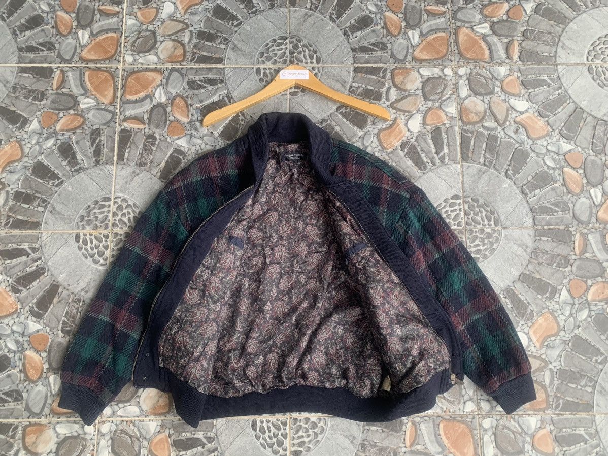 Vintage × Yves Saint Laurent Vintage Yves Saint Laurent Wool Tartan Plaid Jacket Size US L / EU 52-54 / 3 - 3 Thumbnail