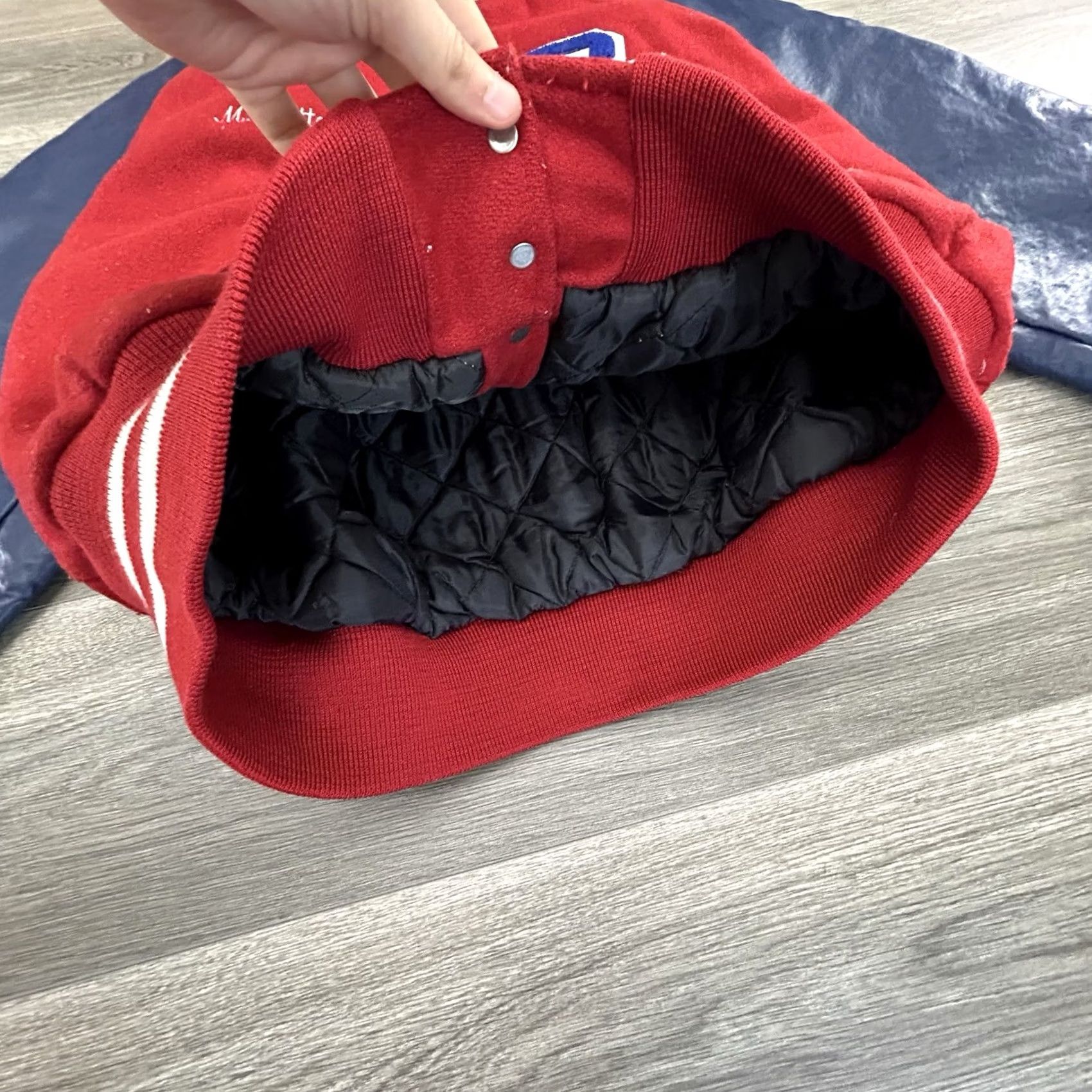 Vintage VINTAGE Gem Sports Varsity Jacket Adult XL Red Wool Embroidered Logo 90s USA College Baseball Basketball Football Size US XL / EU 56 / 4 - 6 Thumbnail