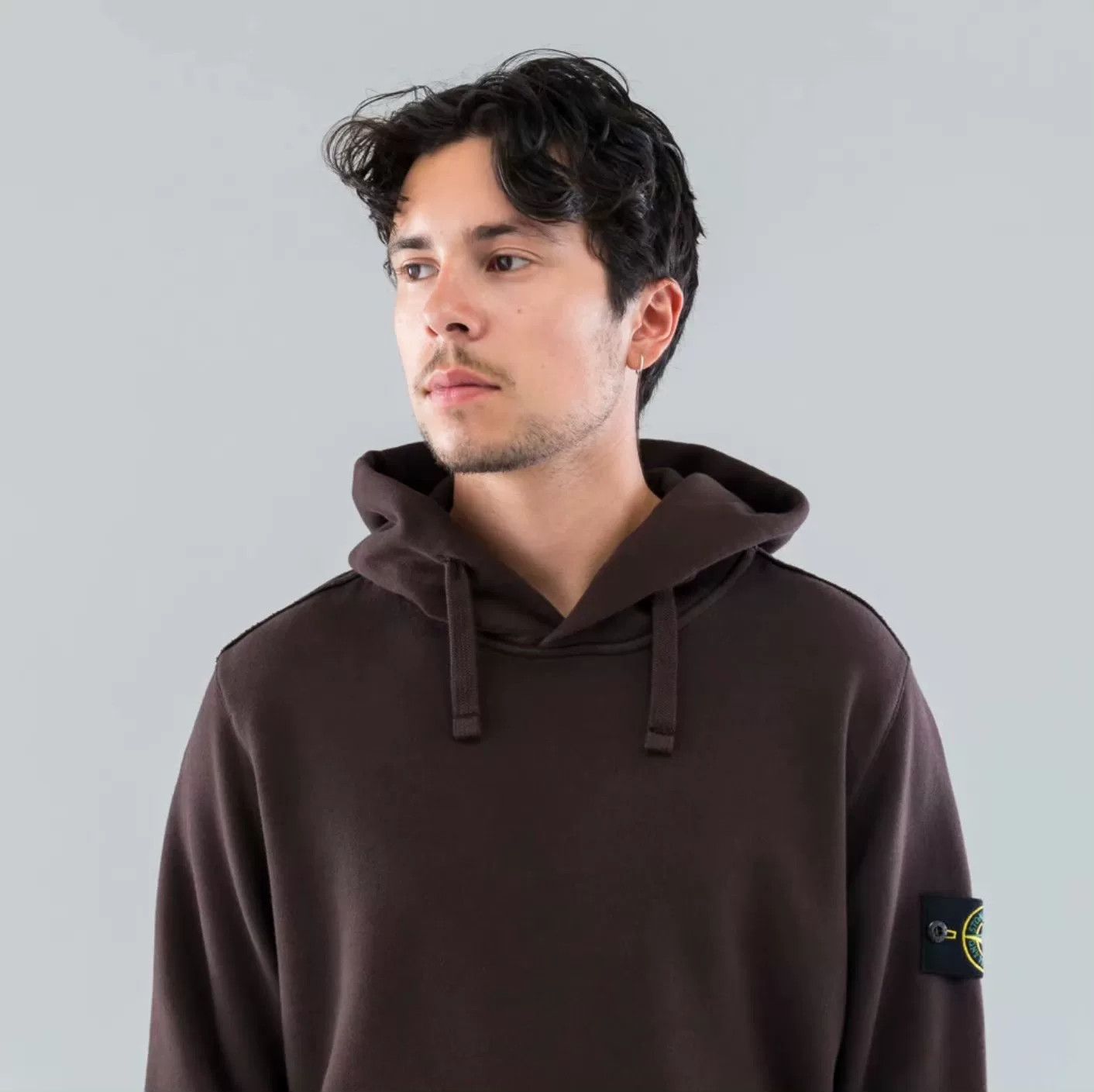 Stone Island stone island hooded sweatshirt in deep brown Size US S / EU 44-46 / 1 - 1 Thumbnail