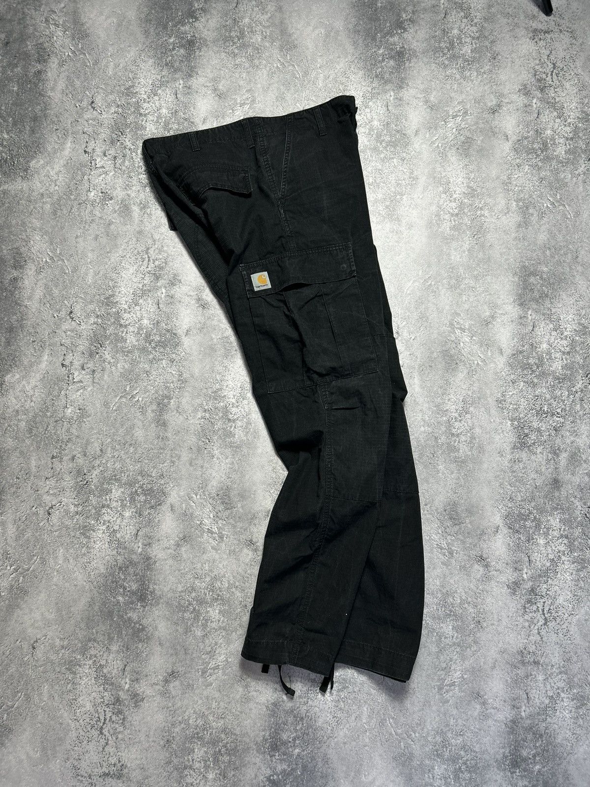 Pre-owned Carhartt X Vintage Cargo Pants Carhartt Black Logo Workwear Vintage