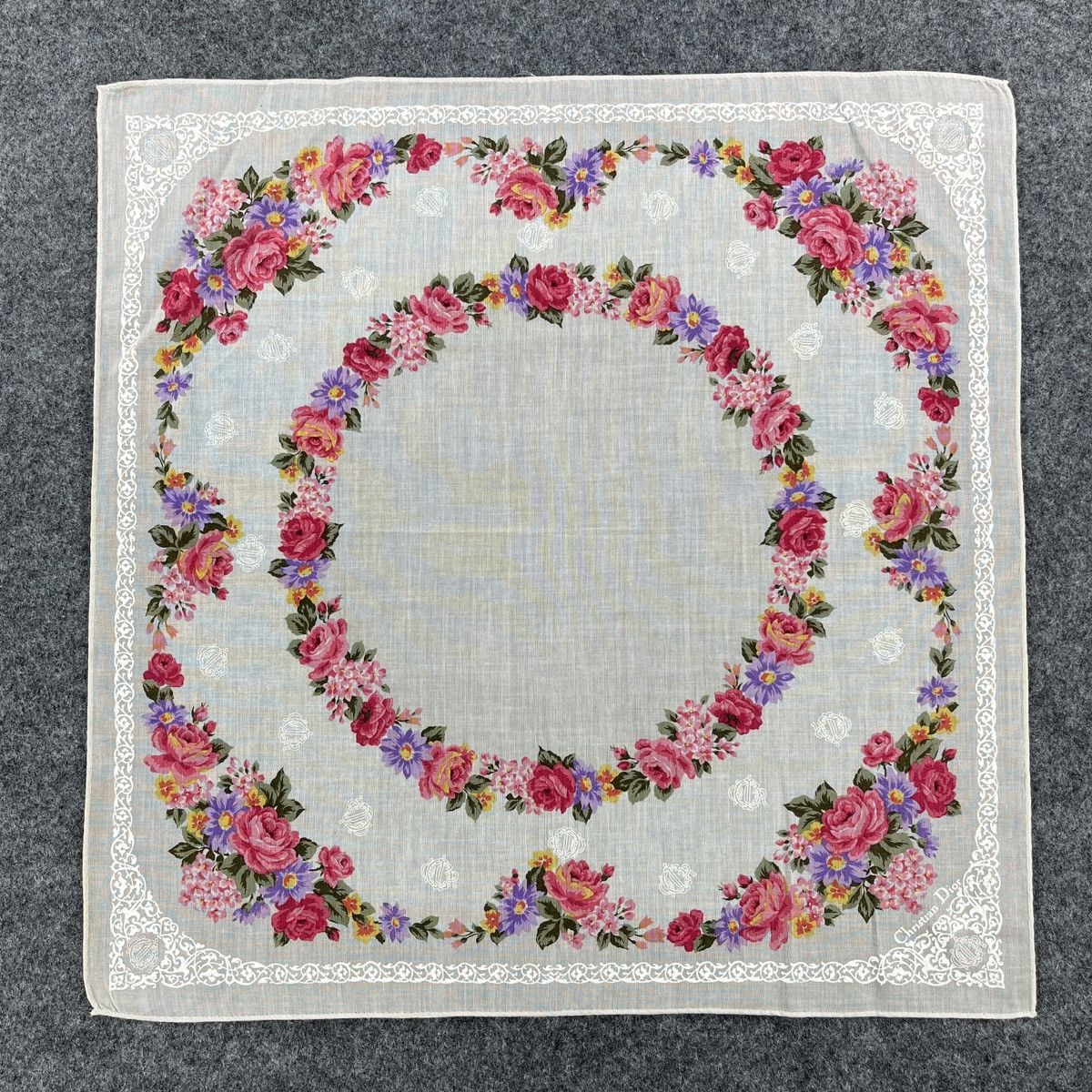 Vintage Christian Dior Handkerchief / Bandana / Neckerchief B094 Size ONE SIZE - 4 Thumbnail