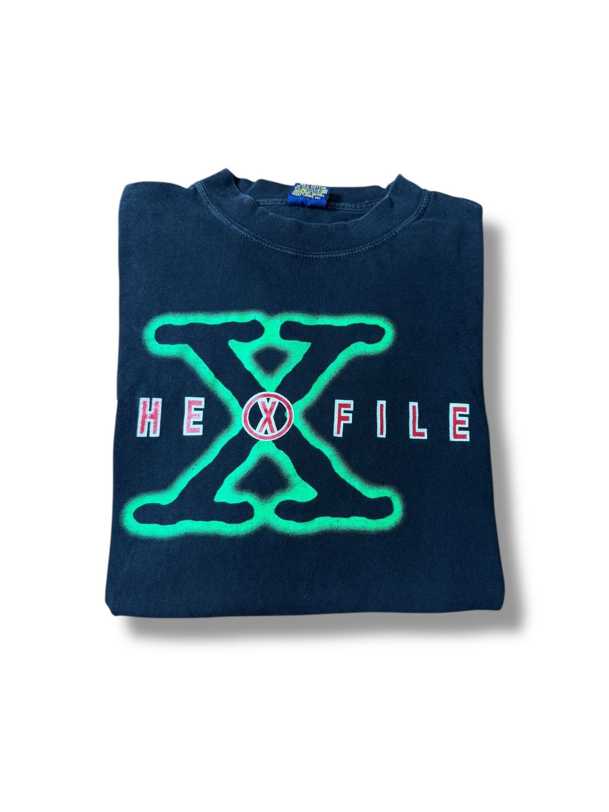 Vintage *RARE* 90s VINTAGE THE X FILES TV SERIES BLACK TEE XL Size US XL / EU 56 / 4 - 9 Thumbnail