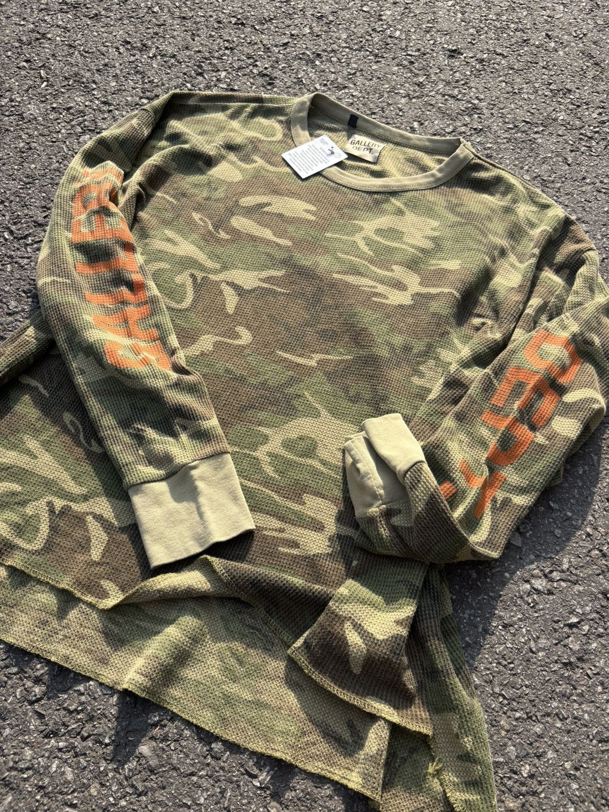 Gallery Dept. Gallery Dept Camo Waffle Thermal Long Sleeve Size US L / EU 52-54 / 3 - 8 Thumbnail