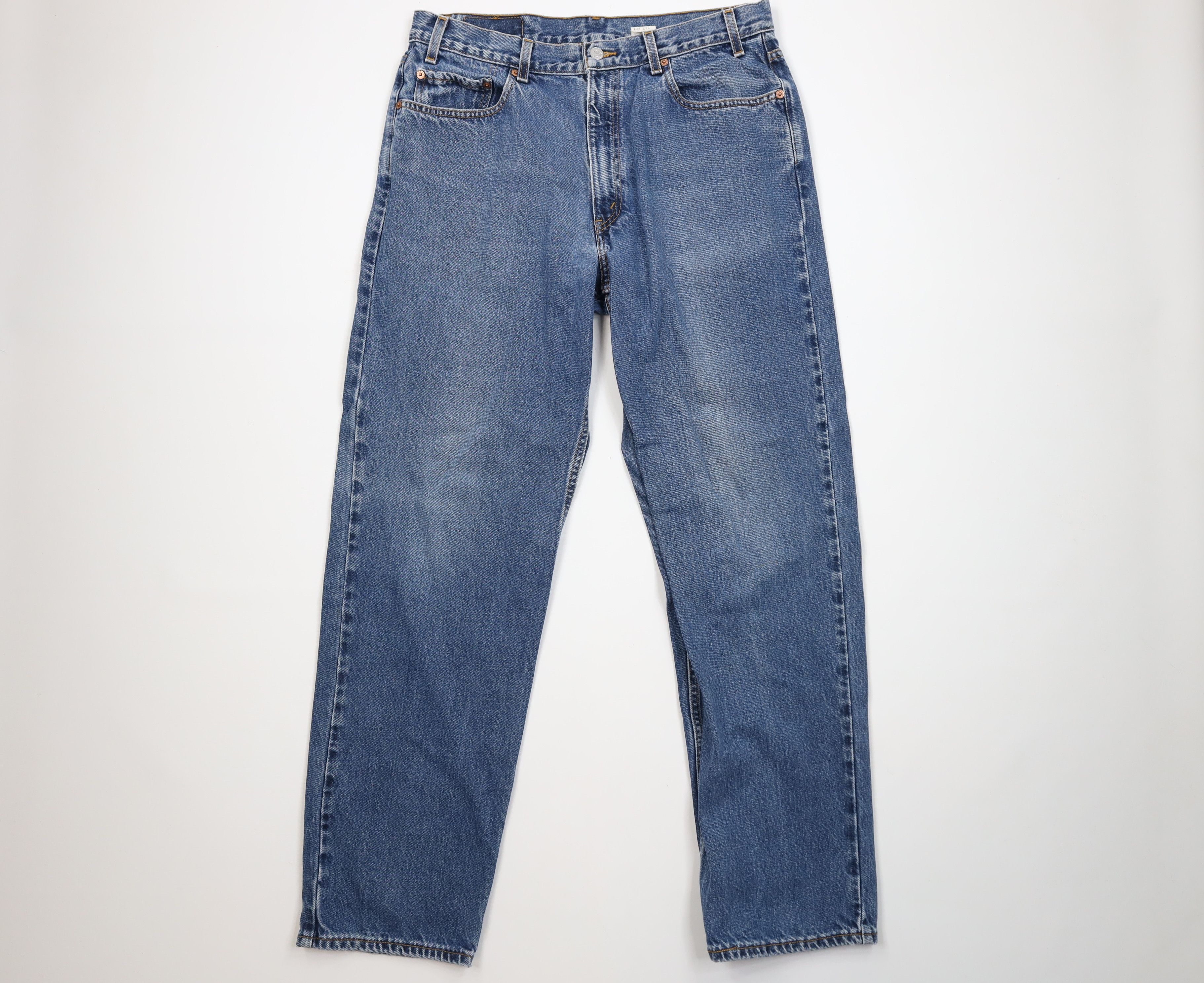 Levi's Vintage 90s Levis 550 Relaxed Fit Denim Jeans Blue Cotton Size US 36 / EU 52 - 1 Thumbnail