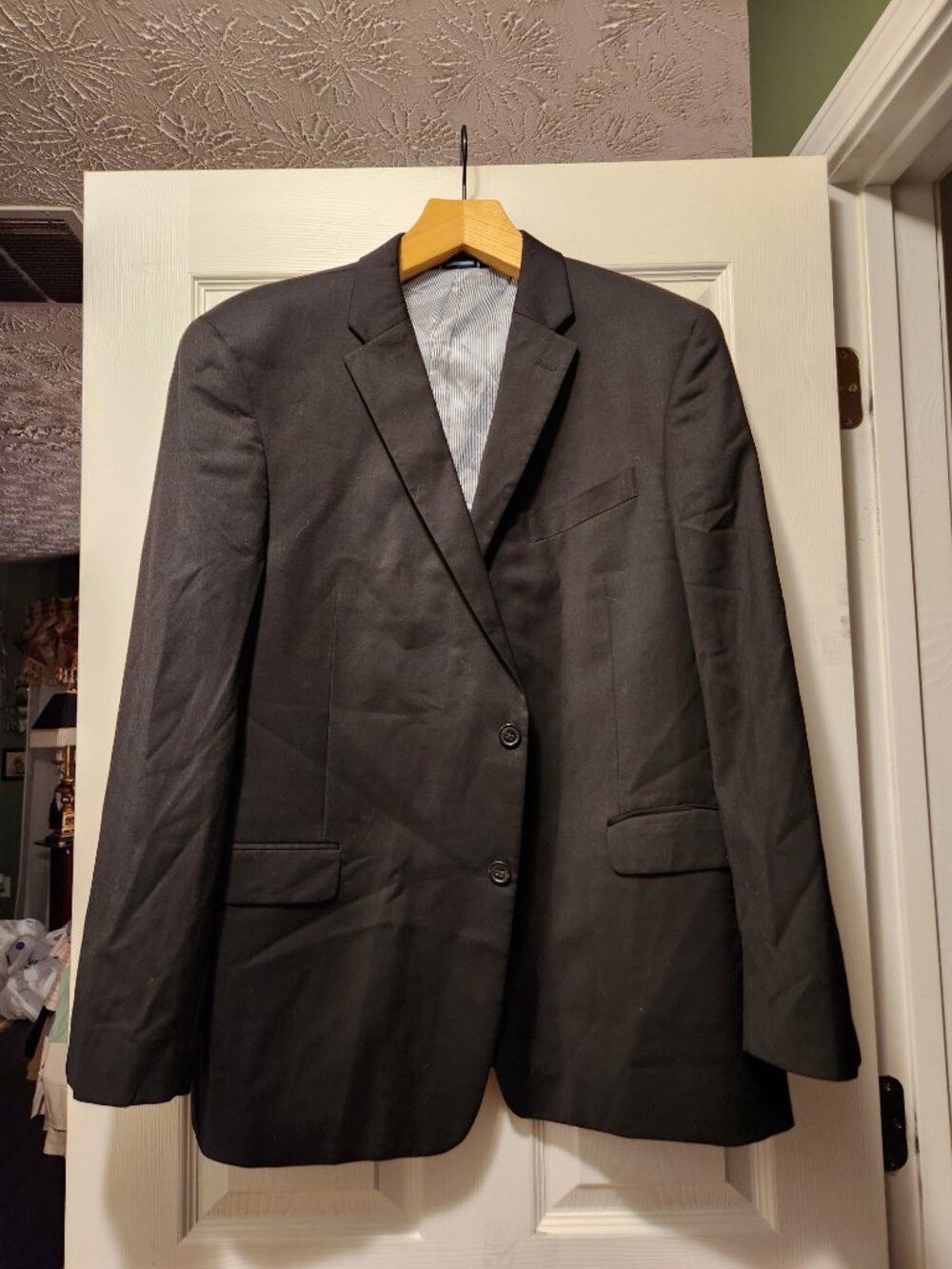 Tommy Hilfiger tommy Hilfiger men's 100% worsted wool sport coat blazer 46R Size 46R - 2 Thumbnail
