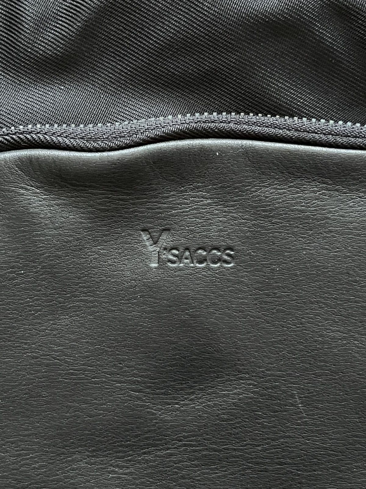 Yohji Yamamoto Yohji Yammamoto Ysaccs Bucket Bag Leather / Twill Black Size ONE SIZE - 3 Thumbnail