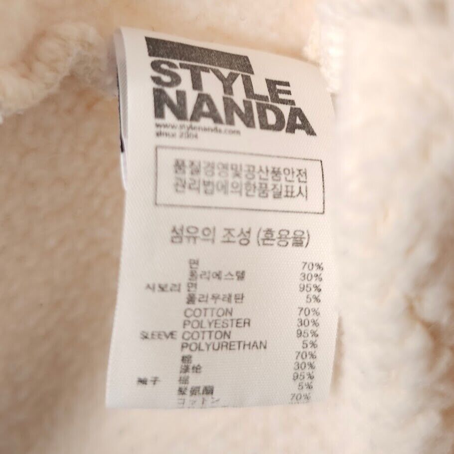 Other Stylenanda Sweatshirt Womens Size 2XL Beige Korean Size XXL / US 16-18 / IT 52-54 - 6 Thumbnail