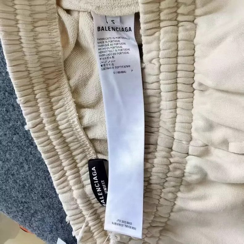 Balenciaga Balenciaga size S Solid Logo print elasticated waist straig Size US 26 / EU 42 - 4 Thumbnail