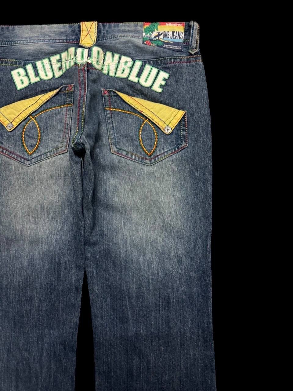 Japanese Brand TWIST LEG 90s BMB-Jeans Mudwash Distressed Insane Big Logo Size US 32 / EU 48 - 14 Thumbnail