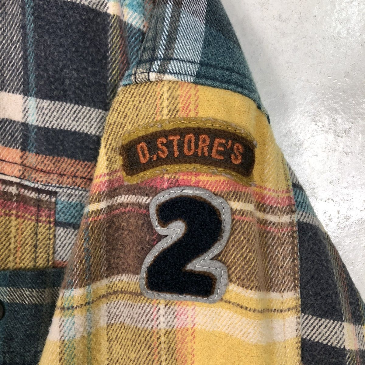 Hysteric Glamour 🔥VINTAGE SHIRT BUTTON JACKET PATCHWORK TARTAN DRUG STORE’S Size US L / EU 52-54 / 3 - 21 Thumbnail