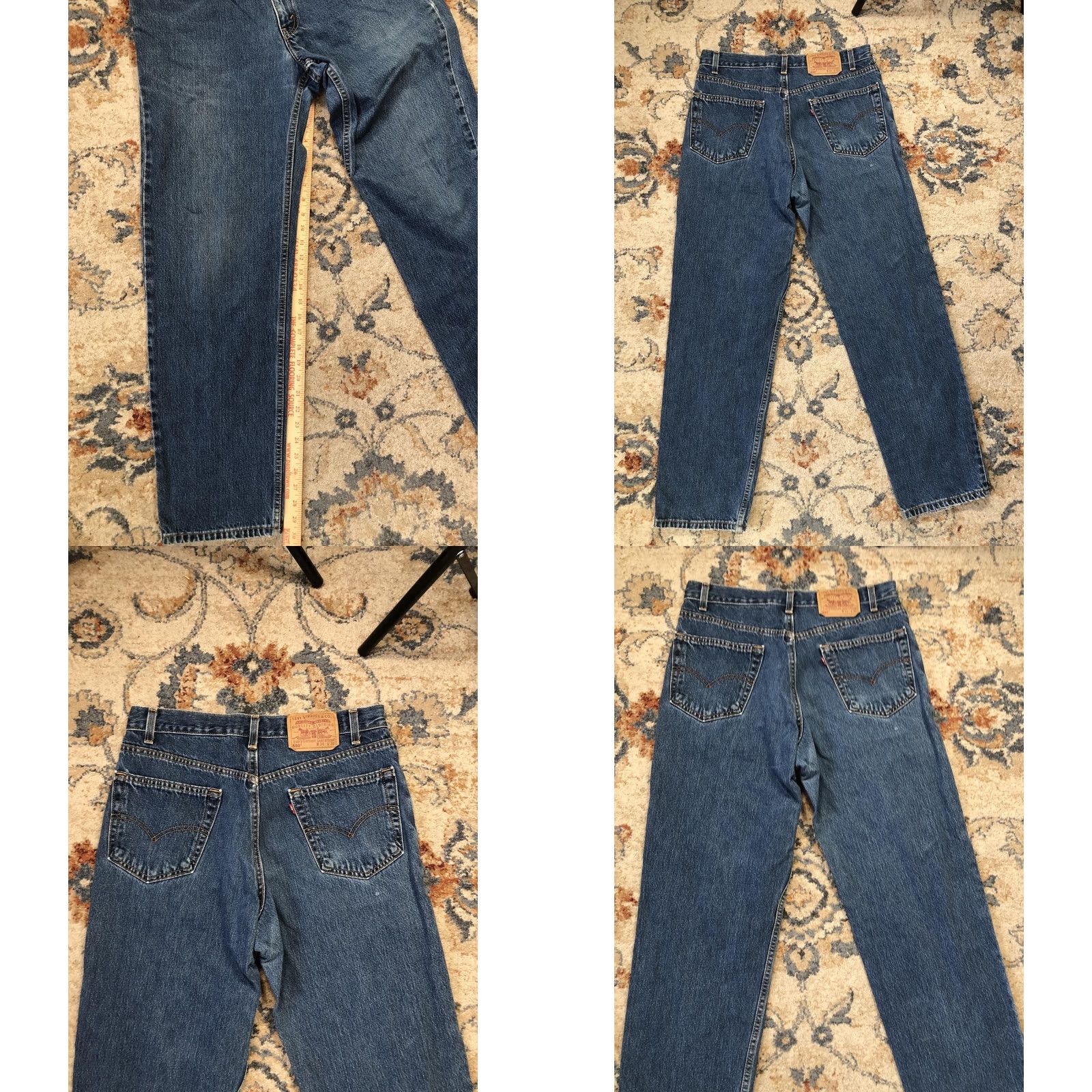 Levi's VINTAGE Levi's 550 Jeans Mens 34x30 Blue Relaxed Fit Made USA Denim 90s Size US 34 / EU 50 - 8 Thumbnail