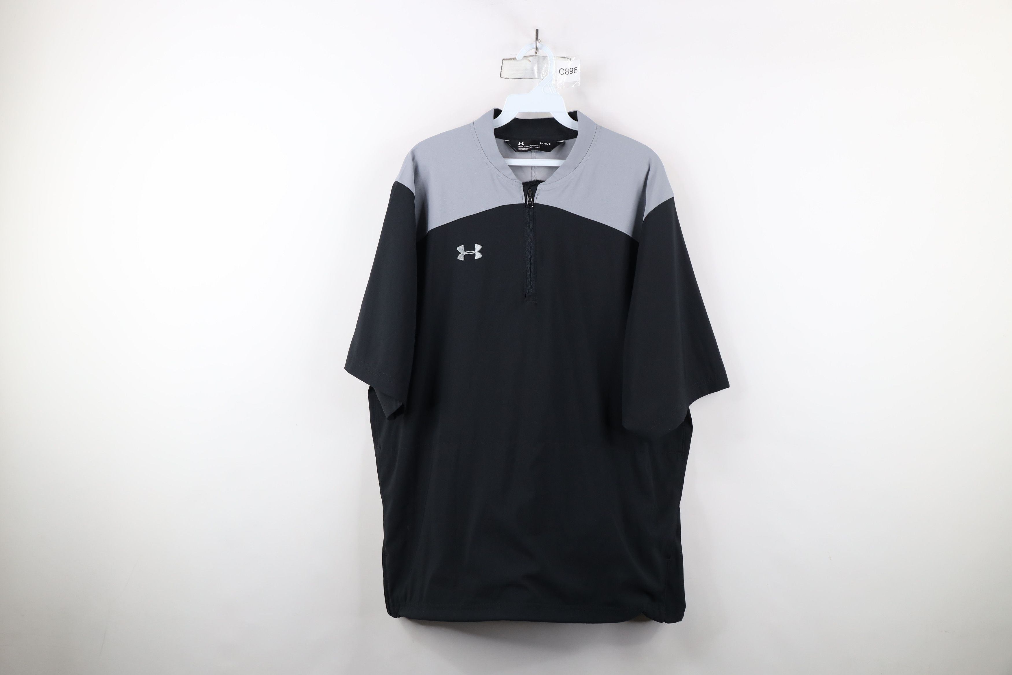 Under Armour × Vintage Under Armour Block Short Sleeve Half Zip Pullover Jacket Size US L / EU 52-54 / 3 - 1 Thumbnail
