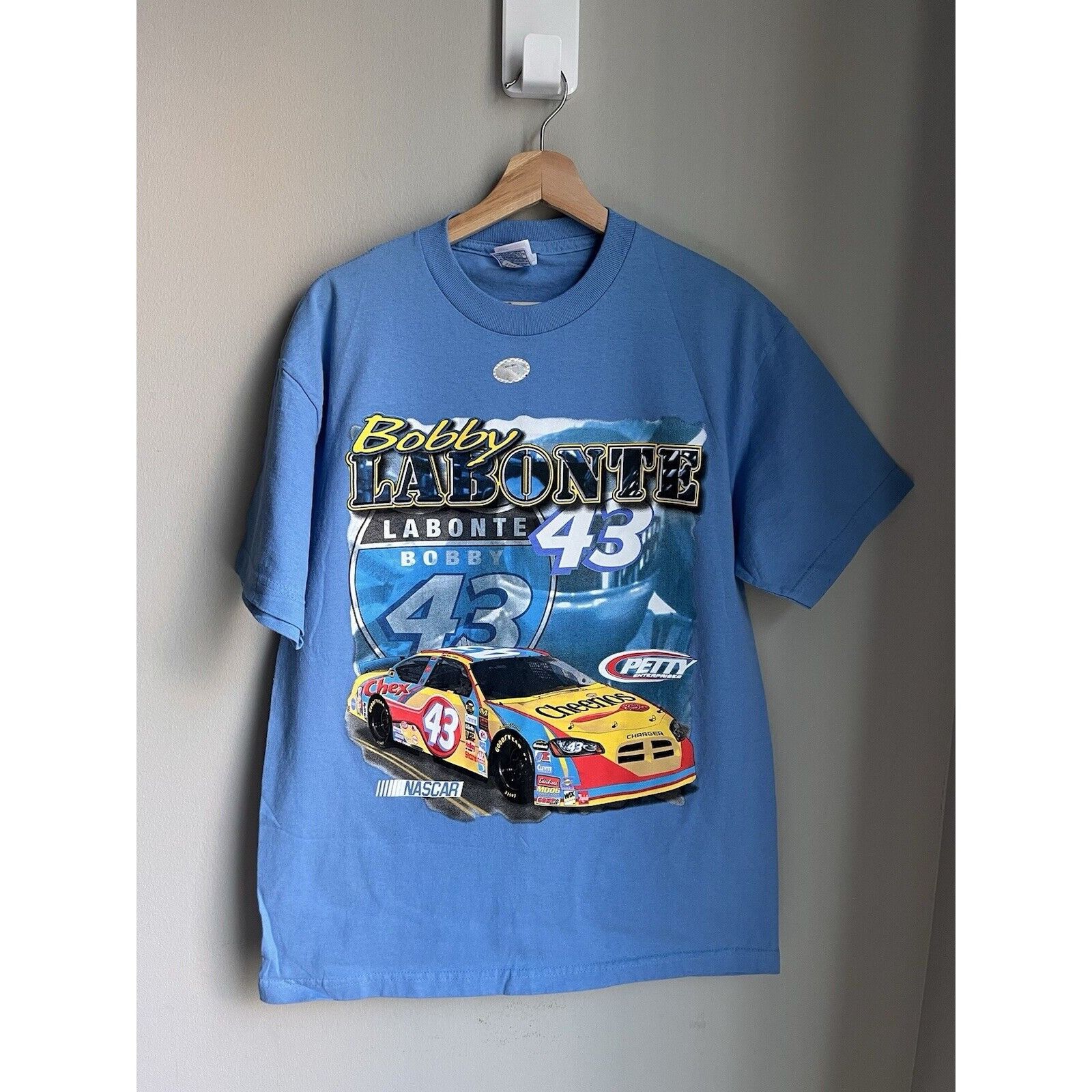 NASCAR VINTAGE NASCAR BOBBY LABONTE #43 CHEERIOS CHEX RACING TEE Size US L / EU 52-54 / 3 - 1 Thumbnail