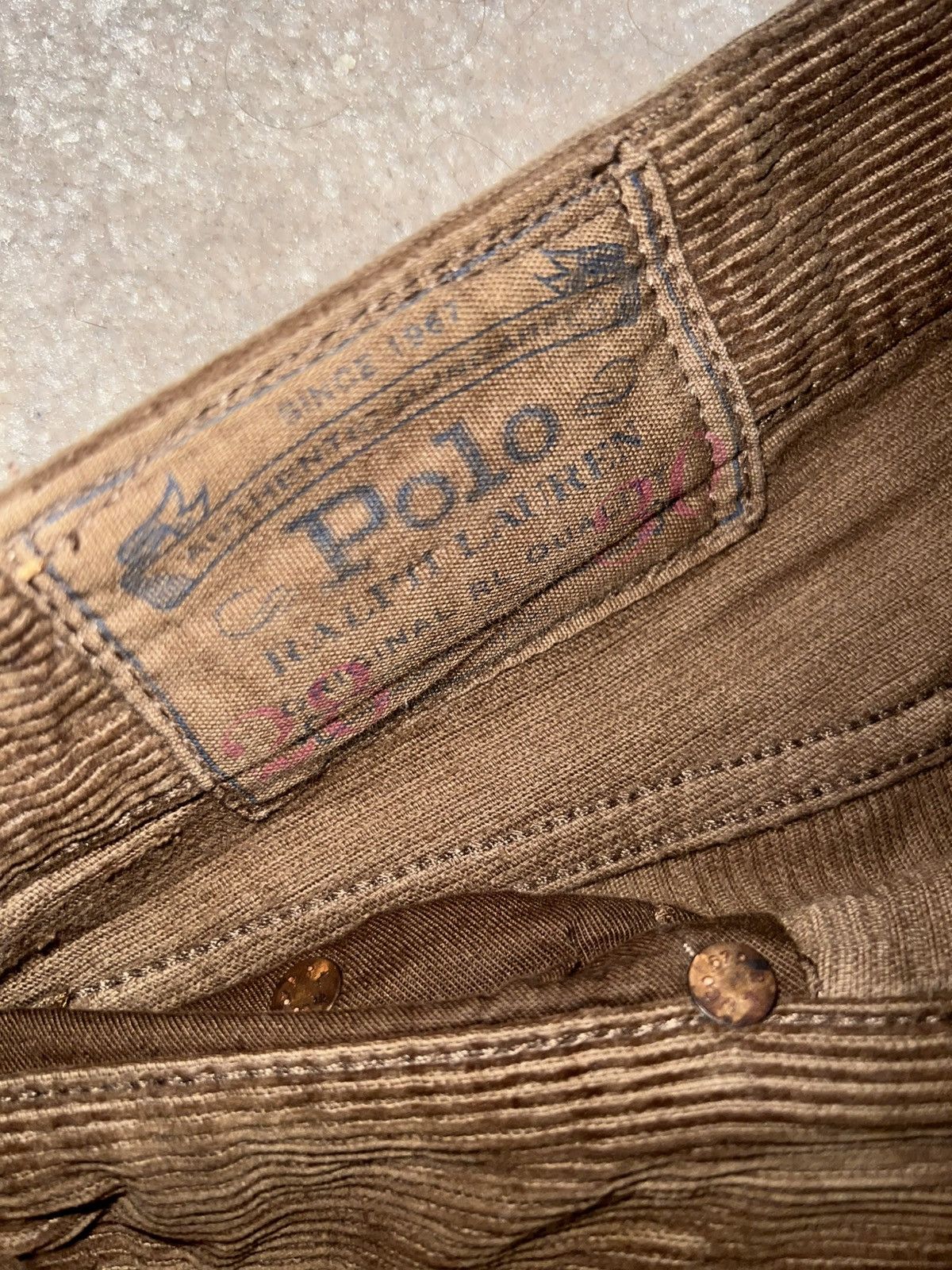 Polo Ralph Lauren Corduroy 5-Pocket Jean Pants Size US 28 / EU 44 - 4 Thumbnail