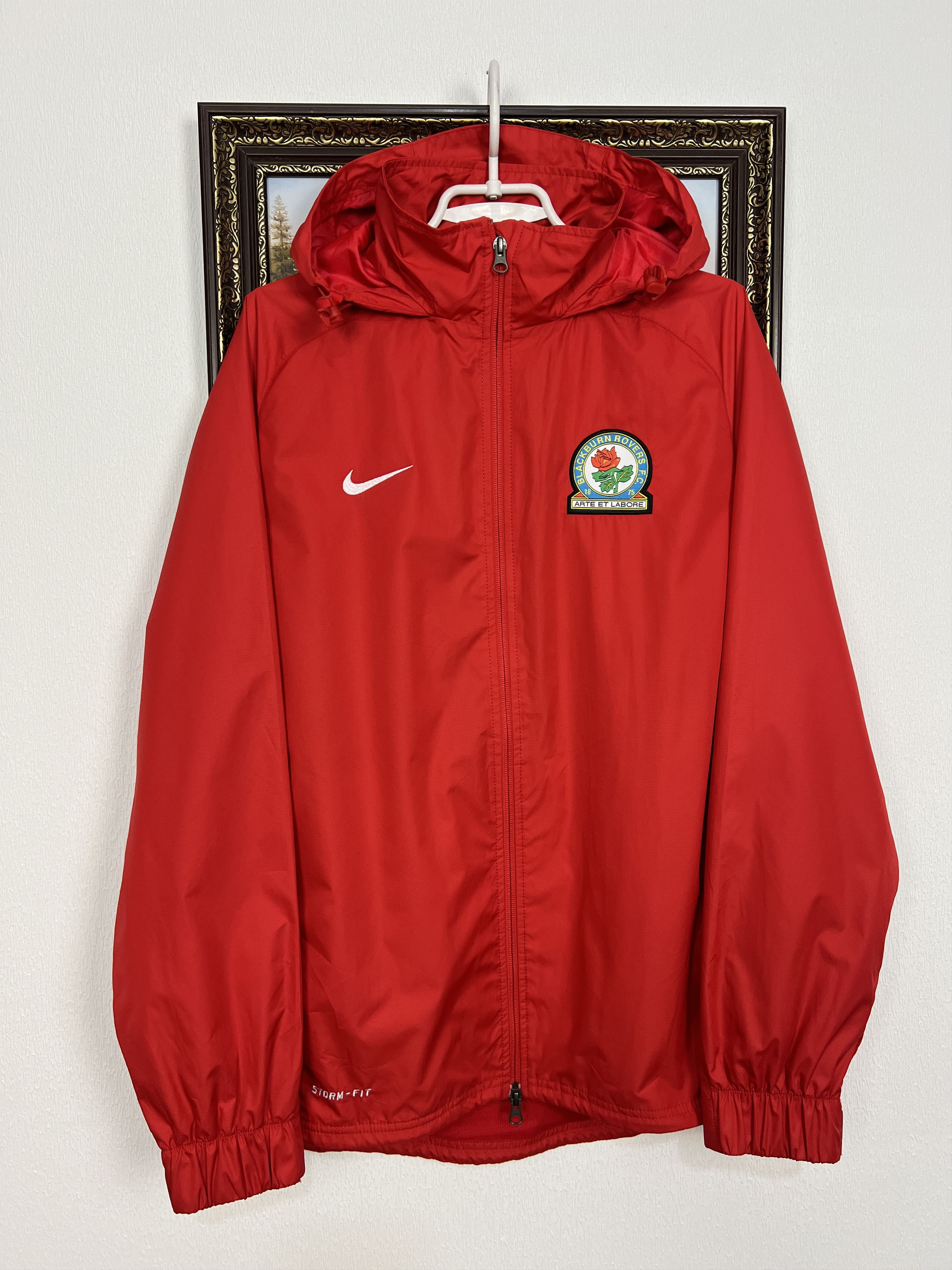 Nike Blackburn Rovers Football Jacket Hooded Windbreaker TrackTop Size US M / EU 48-50 / 2 - 1 Thumbnail