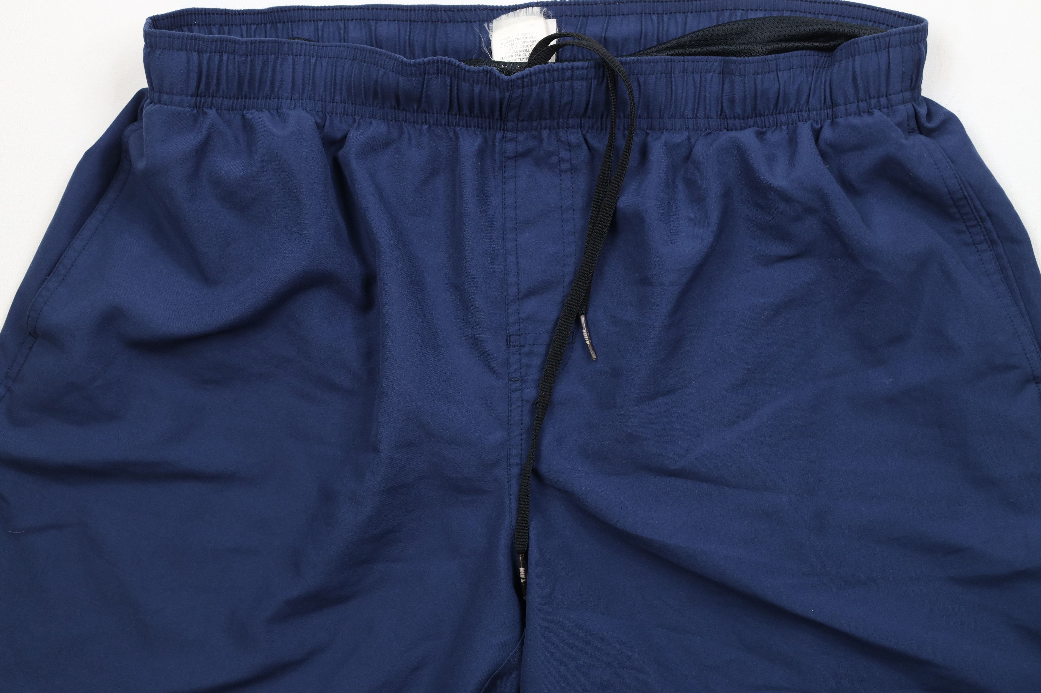 Nike × Vintage Vintage 90s Y2K Nike Scott Mini Swoosh Lined Shorts Navy Size US 34 / EU 50 - 3 Thumbnail