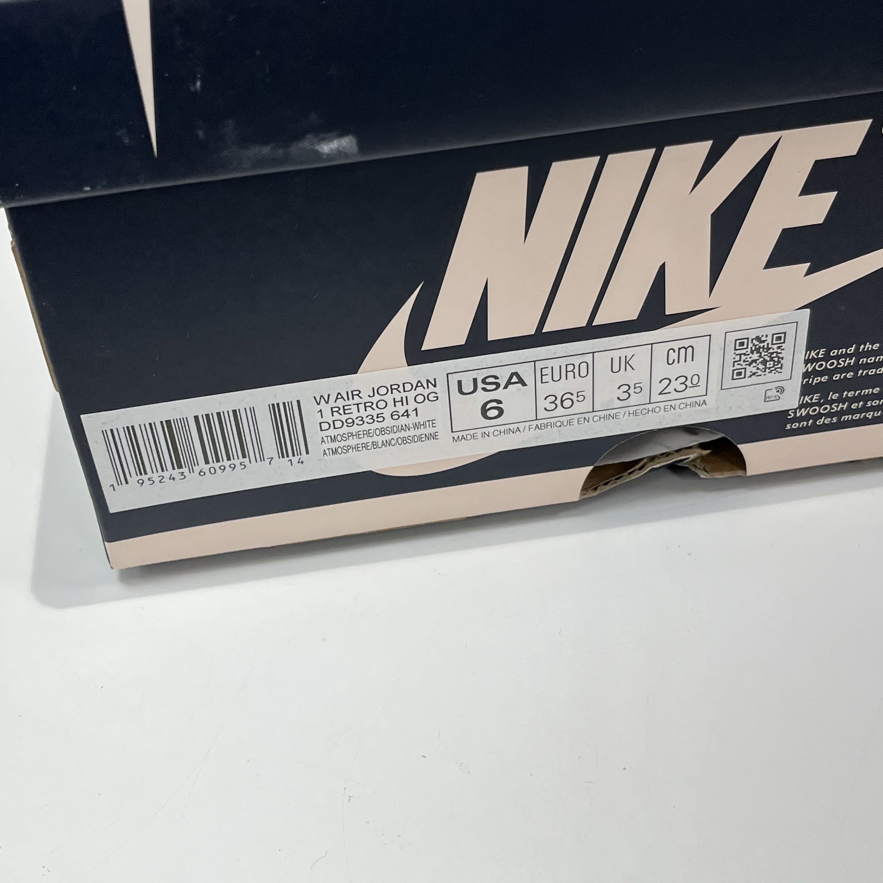 Nike Air Jordan 1 Retro High Og Atmosphere Size US 6 / IT 36 - 7 Thumbnail