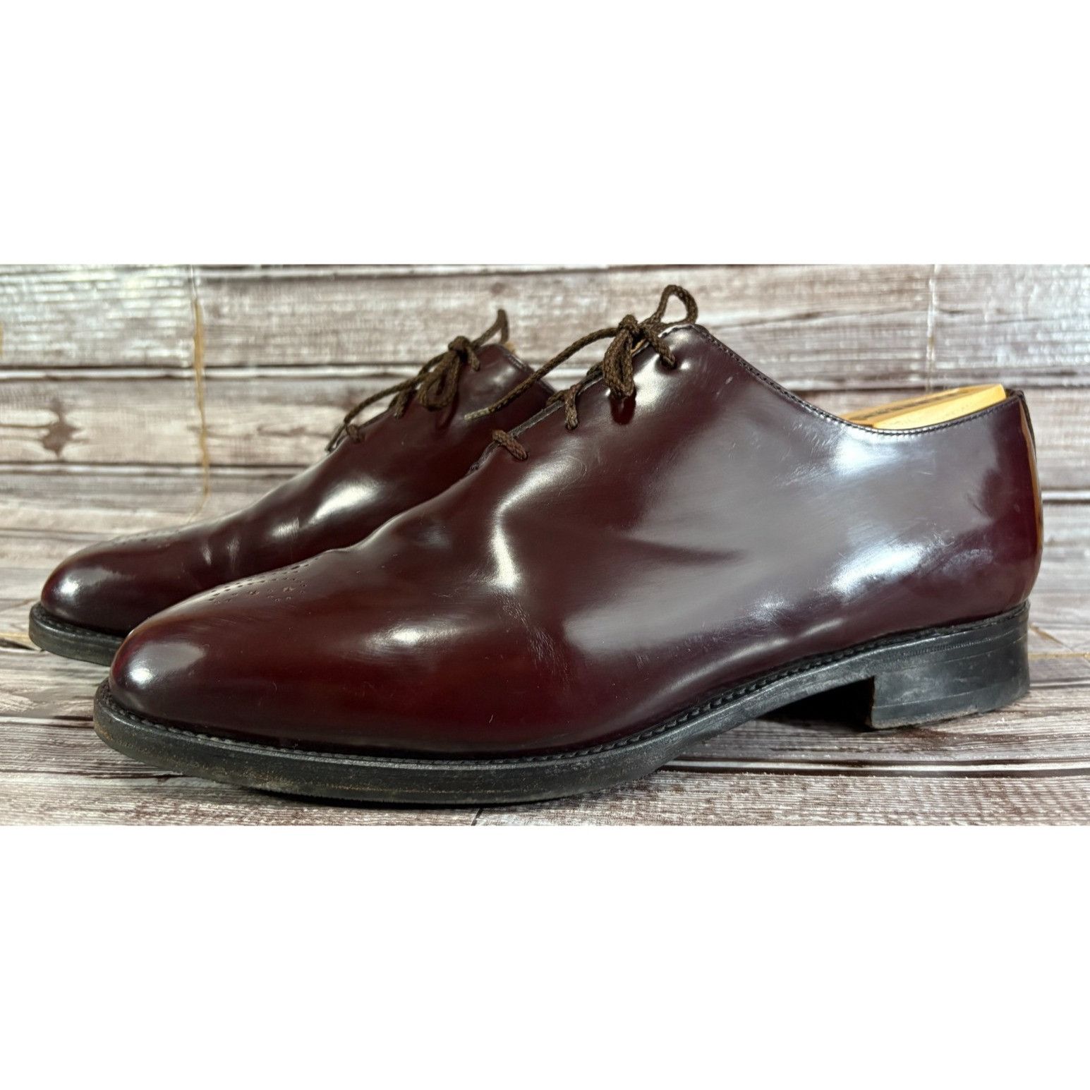 Sanders Sanders of England Finsbury Wholecut Dress Shoes Mens SZ 10. Size US 10.5 / EU 43-44 - 1 Thumbnail