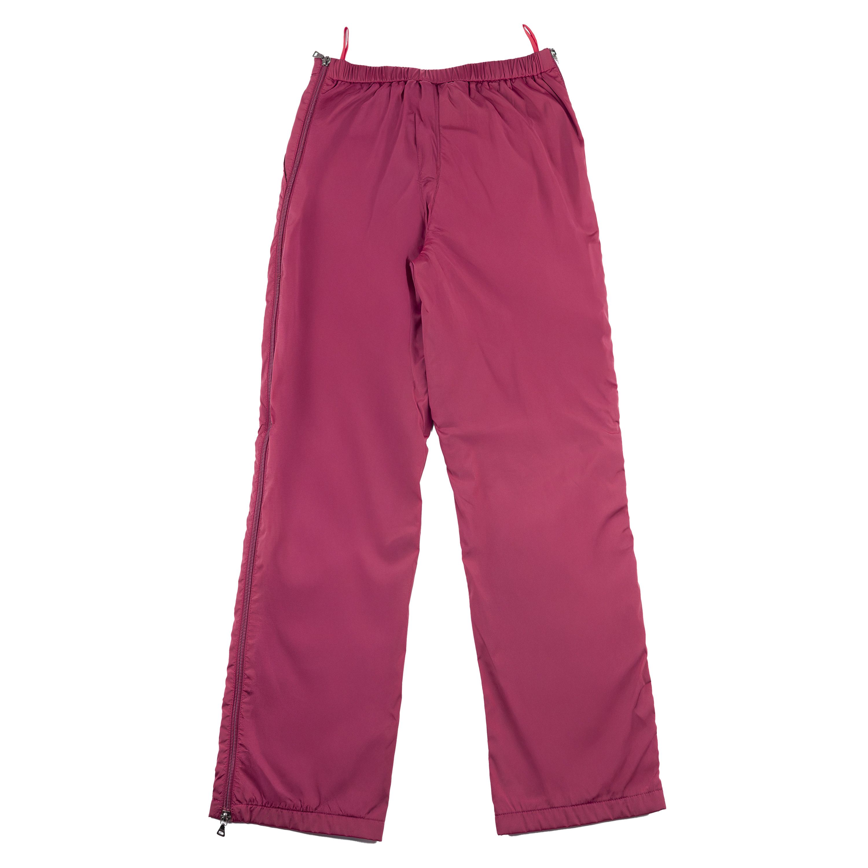 Prada Prada Sport Snow Tech Burgundy Nylon Vintage Pants (S) Size 26" / US 2 / IT 38 - 2 Thumbnail