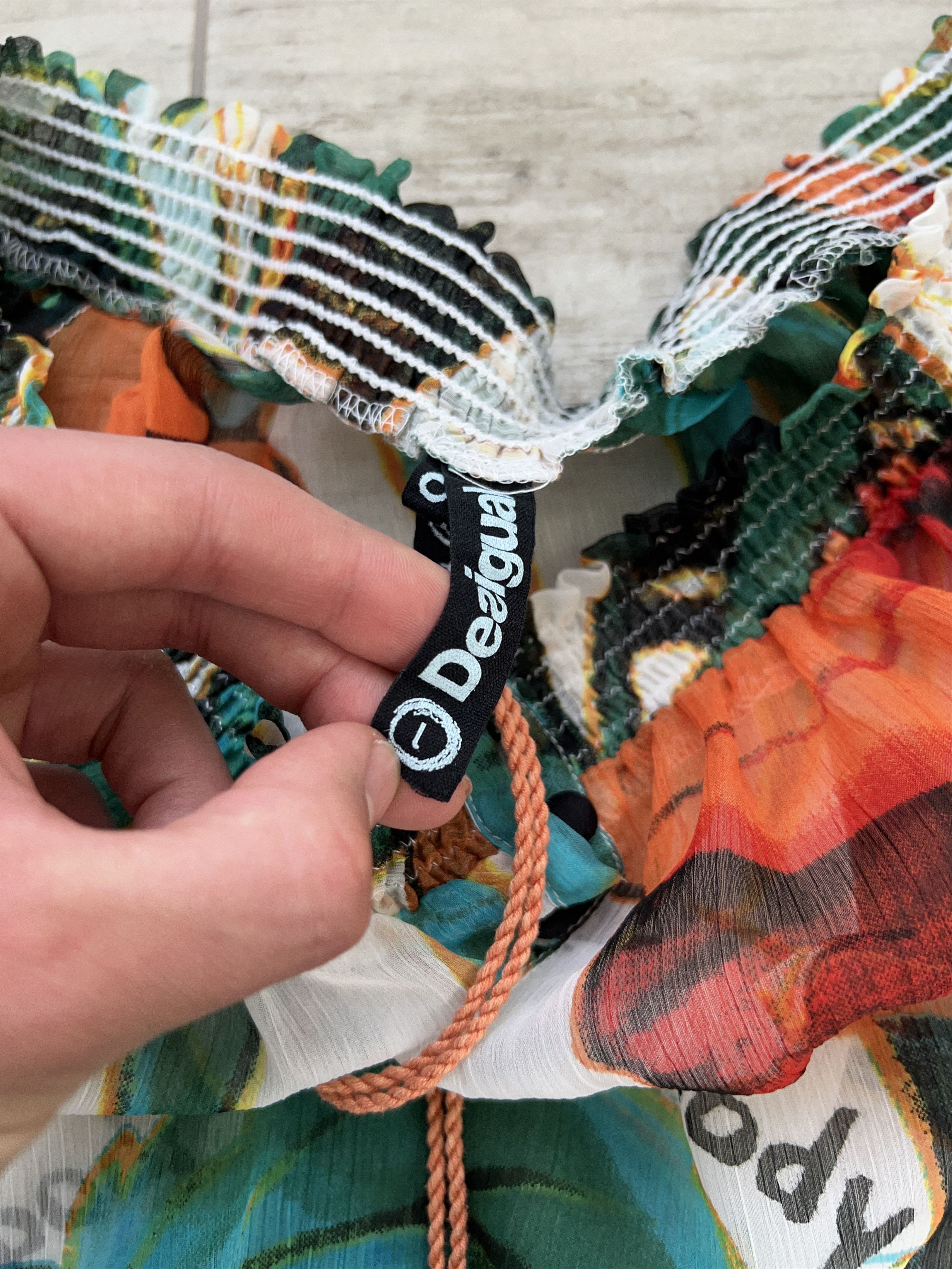 Designer × Desigual DESIGUAL Oversize Puffed Sleeves Lightweight Top Size L / US 10 / IT 46 - 5 Thumbnail