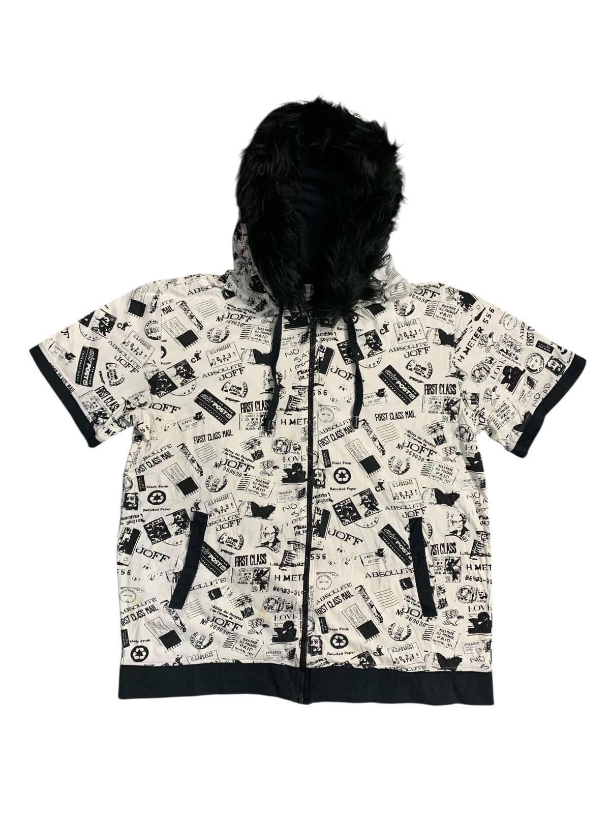 20471120 ABSOLUTE OF JOFF AOP BLACK FUR ZIP HOODIE IFSIX LGB STYLE Size US M / EU 48-50 / 2 - 1 Thumbnail