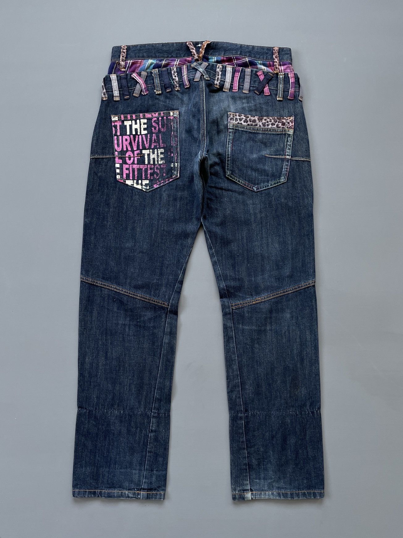 Other Double Waist Jeans (P119) Size US 33 - 2 Thumbnail